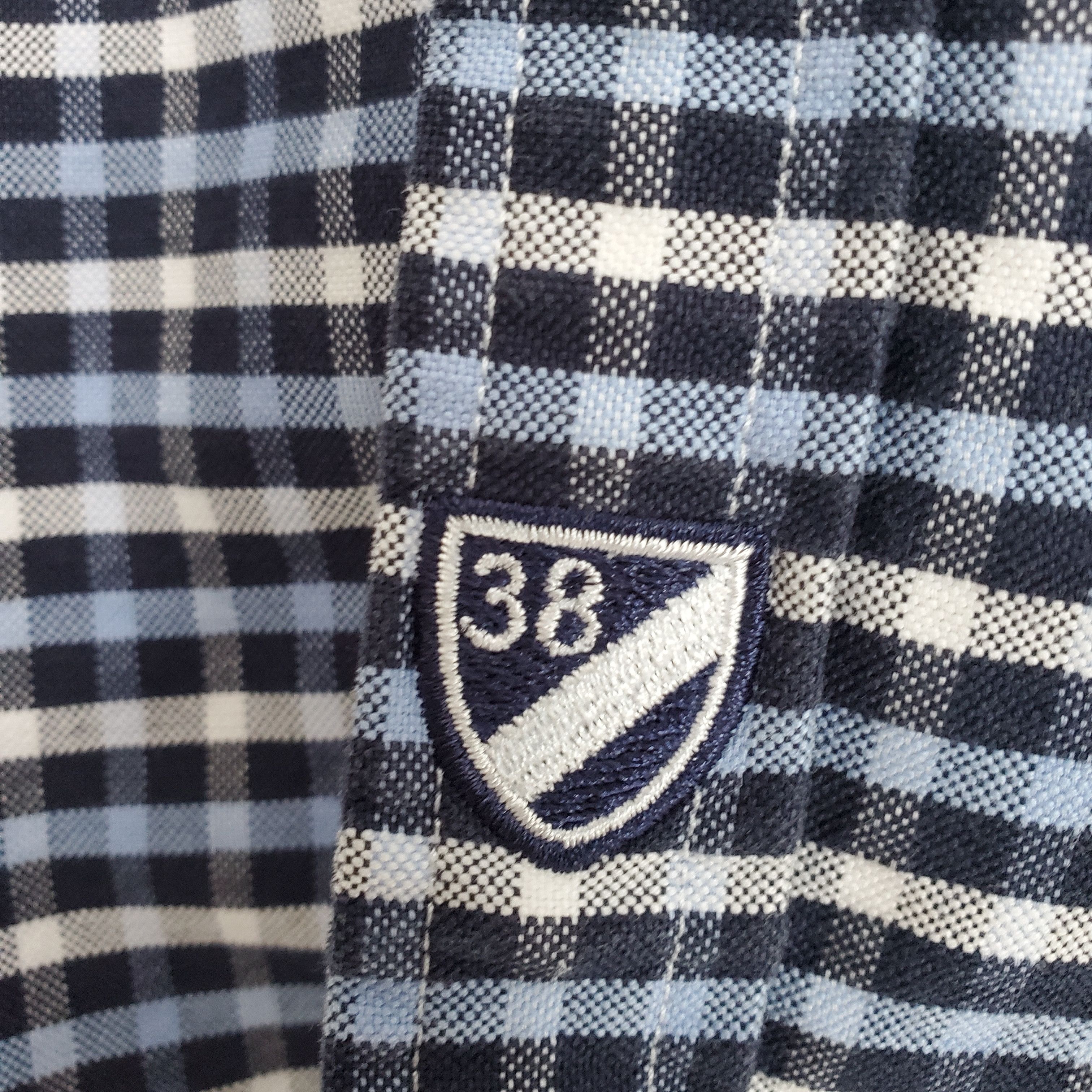 Cremieux Cremieux Blue White Navy Gingham Pattern Button Down SZ:XXL Size US XXL / EU 58 / 5 - 5 Thumbnail