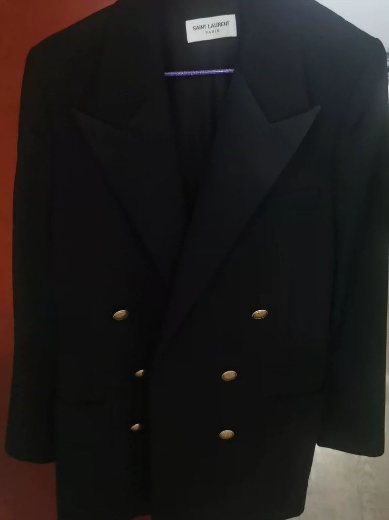 Saint Laurent Paris Saint Laurent Paris Golden buckle suit jacket-2506 Size US M / EU 48-50 / 2 - 1 Thumbnail