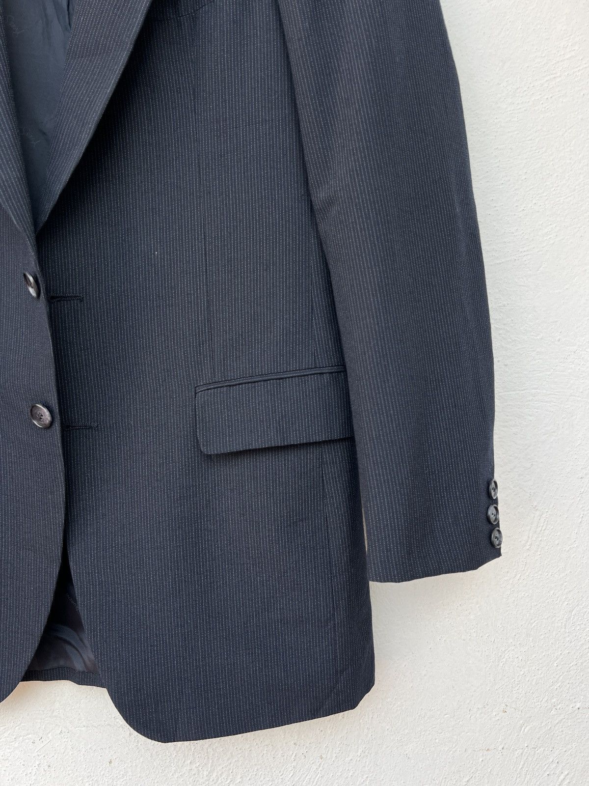Yves Saint Laurent Yves Saint Laurent Blazer S Dark Blue Wool Size 36S - 8 Thumbnail