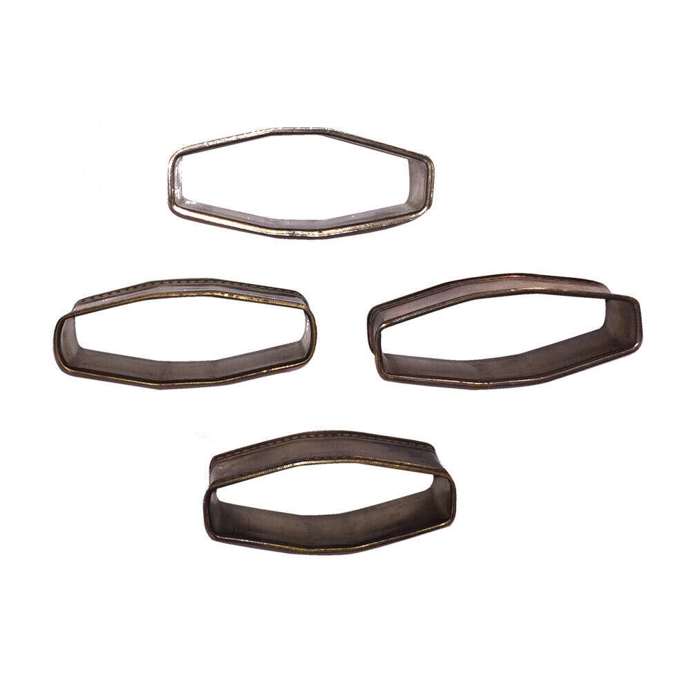 Designer Rustic Silver Plated Napkin Ring Set of 4 Size ONE SIZE - 5 Thumbnail