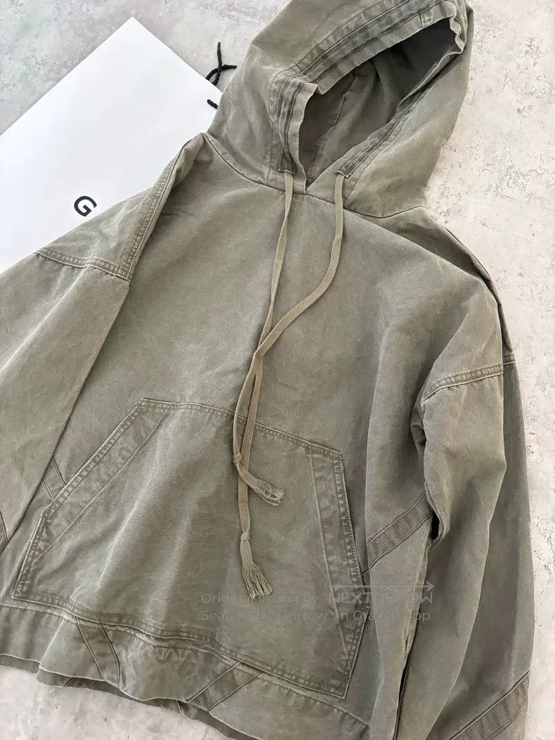 Greg Lauren Greg Lauren Hooded Cotton Canvas Sweatshirt Size US L / EU 52-54 / 3 - 7 Thumbnail