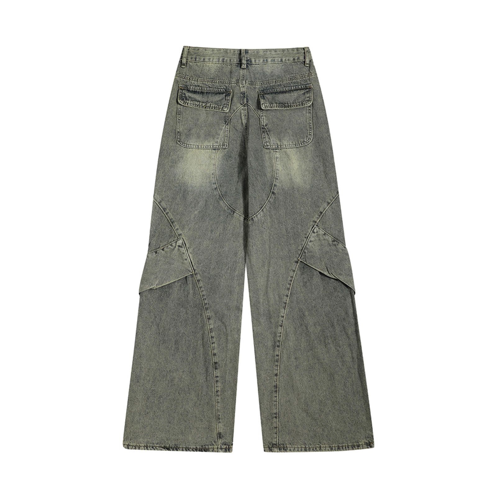Jean × Vintage High-Waisted Wide-Leg Denim Pants Size US 32 / EU 48 - 2 Thumbnail