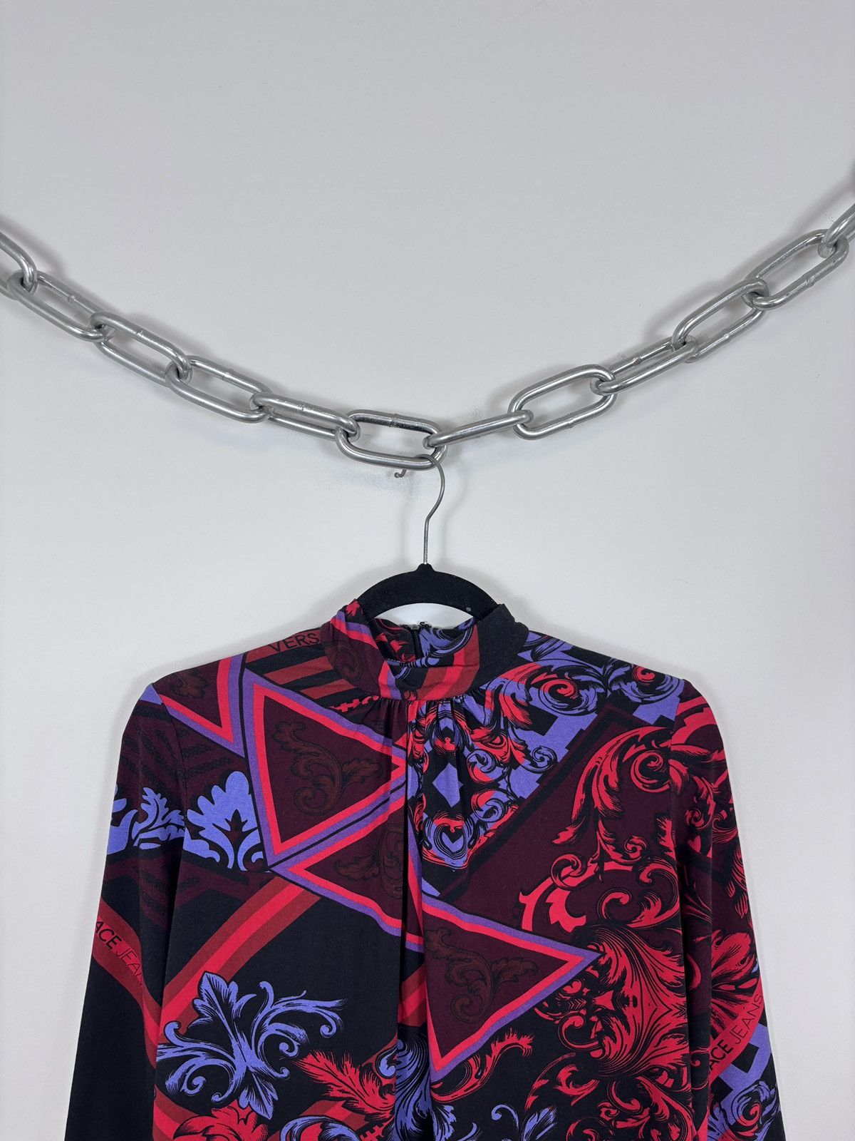 Versace Jeans Couture Versace Jeans Couture NWT Women’s Baroque Print Top Blouse Size S / US 4 / IT 40 - 2 Thumbnail