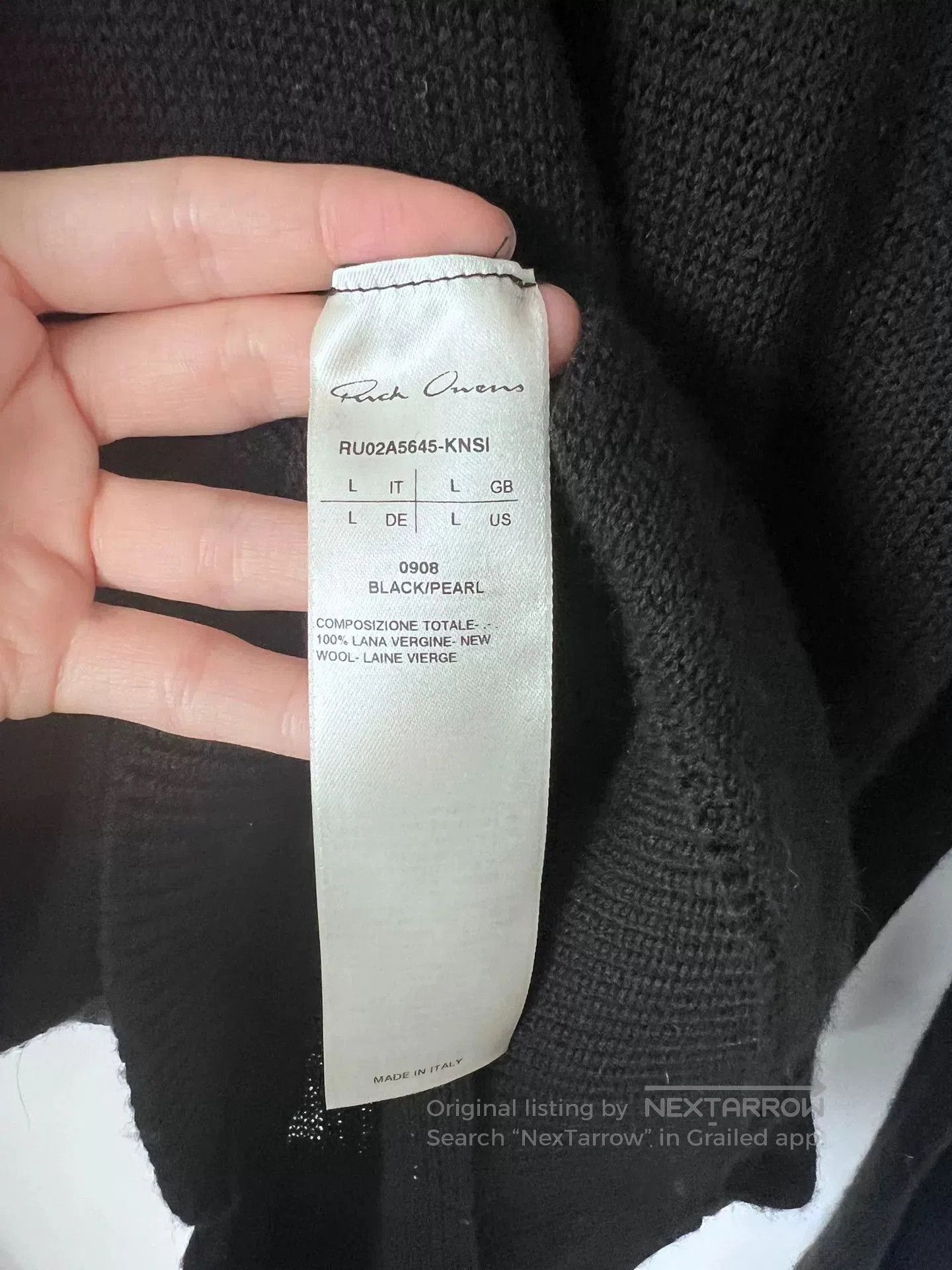 Rick Owens versatile rick owens knit long sleeve top. Size US L / EU 52-54 / 3 - 4 Thumbnail