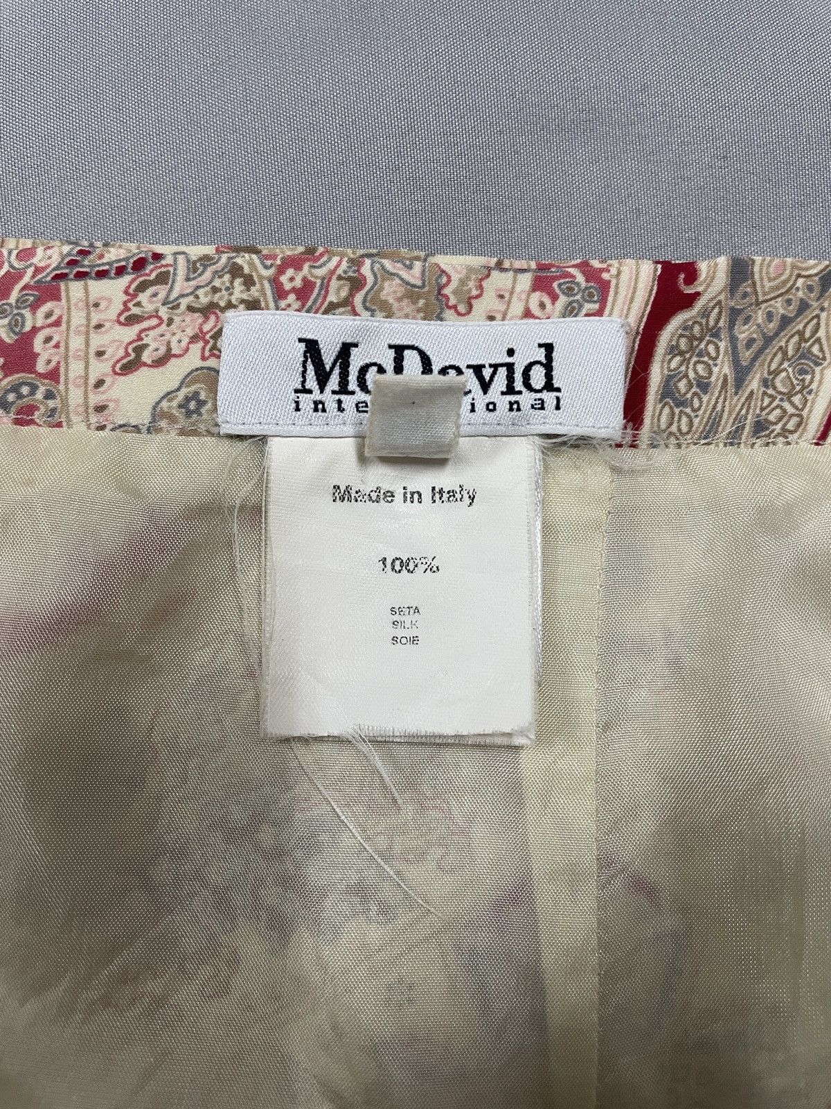 Designer × Vintage Vintage itslian designer McDavid skirts. Silk paisley. Size 30" / US 8 / IT 44 - 5 Thumbnail