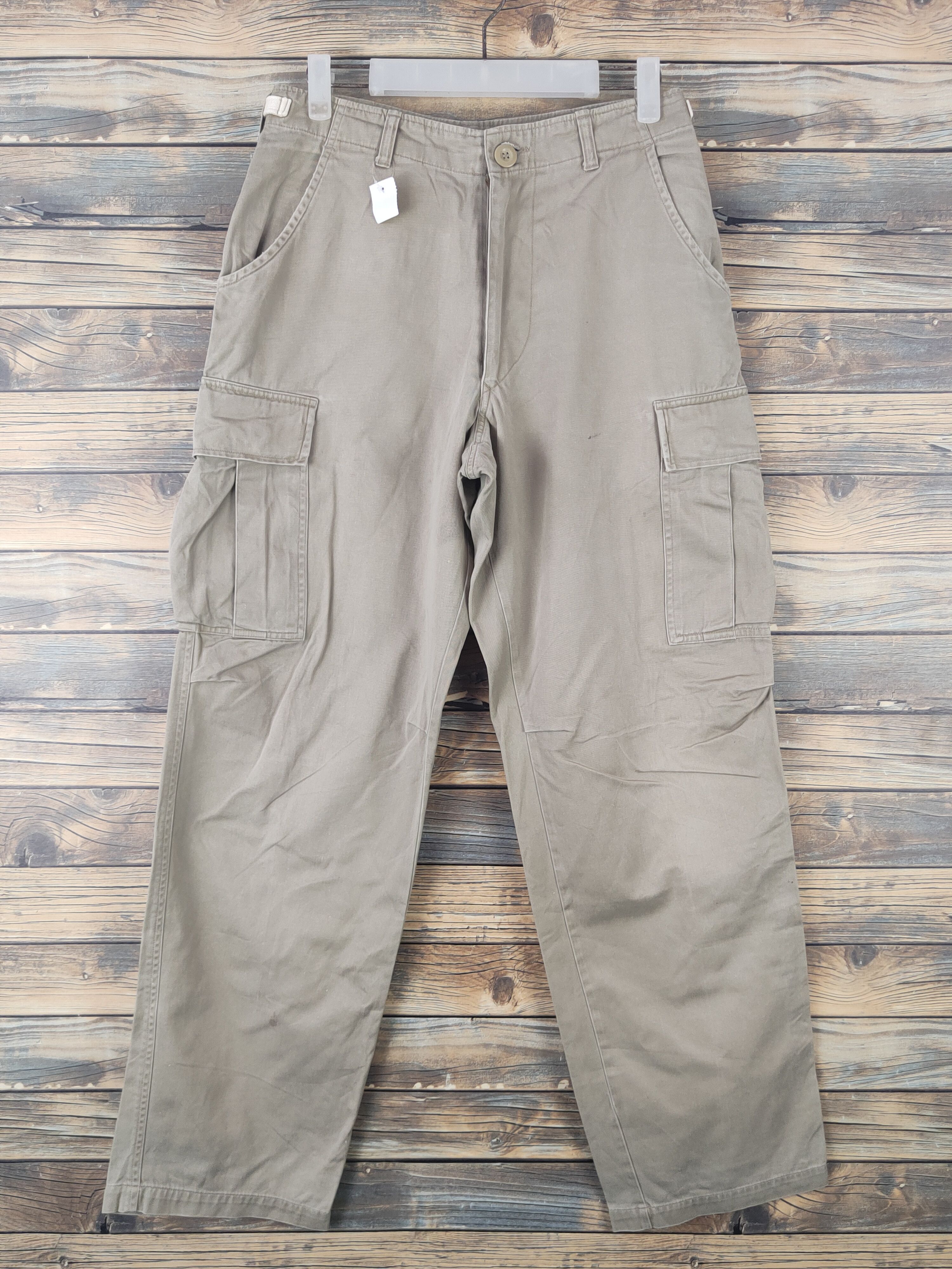 Other DL Japanese Brand Beige Multipocket Cargo Pants #1864 Size US 28 / EU 44 - 1 Thumbnail