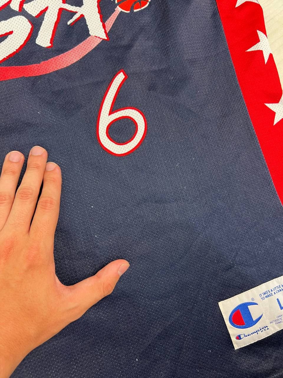 Champion Vintage Champion United State Hardway #6 NBA Jersey 90s Size US L / EU 52-54 / 3 - 15 Thumbnail