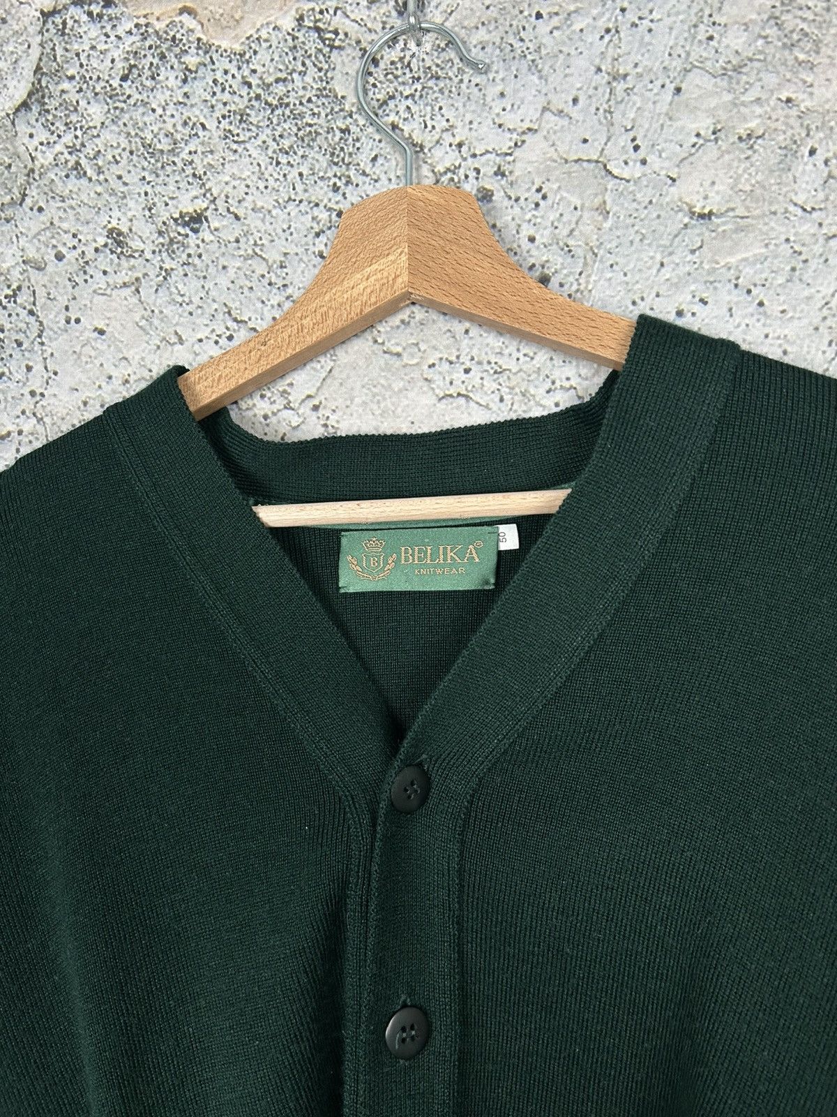 Vintage Vintage Belika Green Cardigan 90s Sweater Knit Avant Garde Size US L / EU 52-54 / 3 - 3 Thumbnail