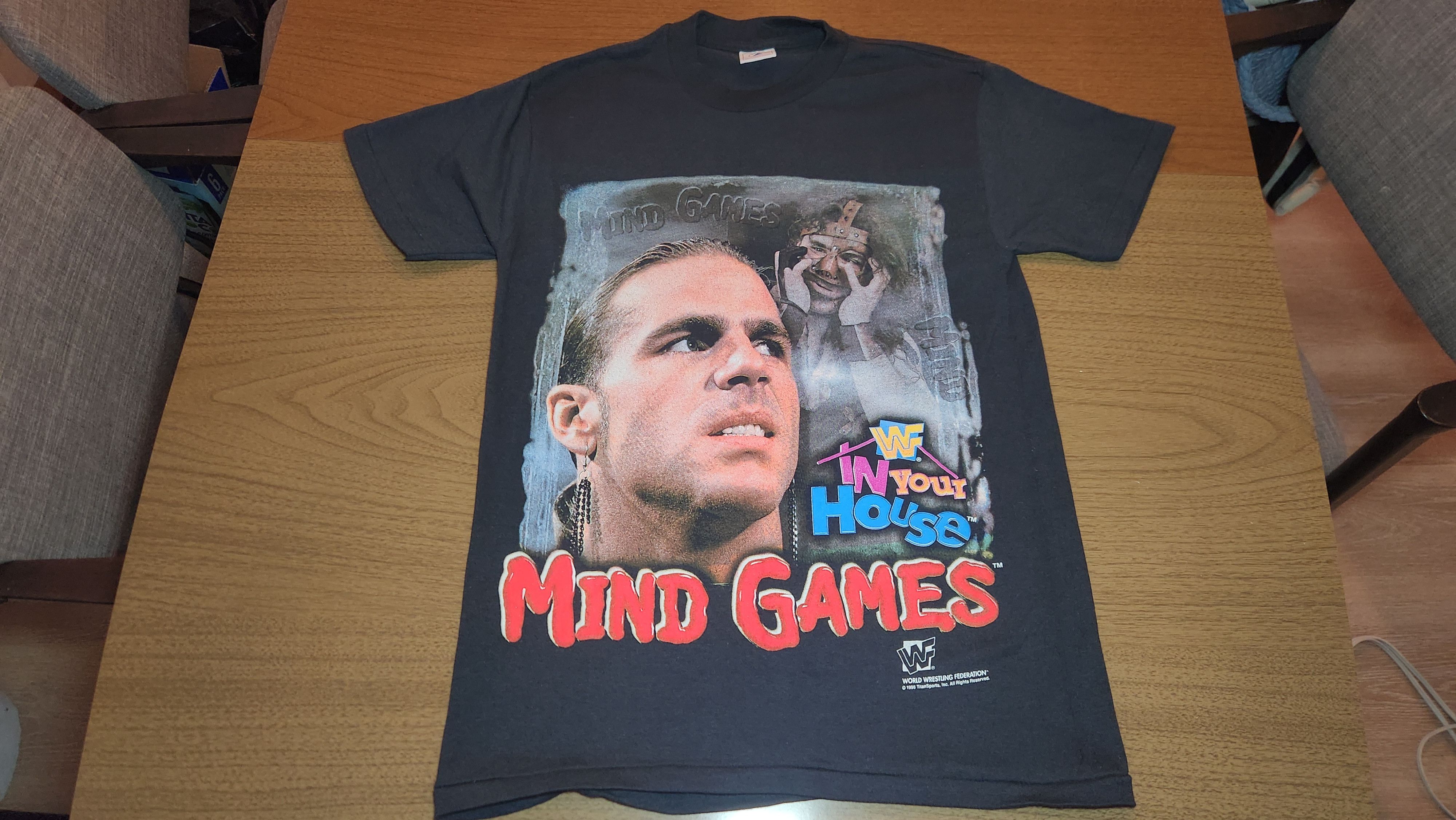 Vintage WWF 1996 Mind Games In Your House T Shirt