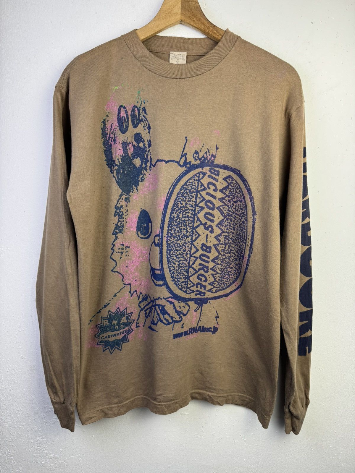 Japanese Brand RNA Pre DNA Bicious-Burger Rabbit long-sleeve T-shirt Size US M / EU 48-50 / 2 - 1 Thumbnail