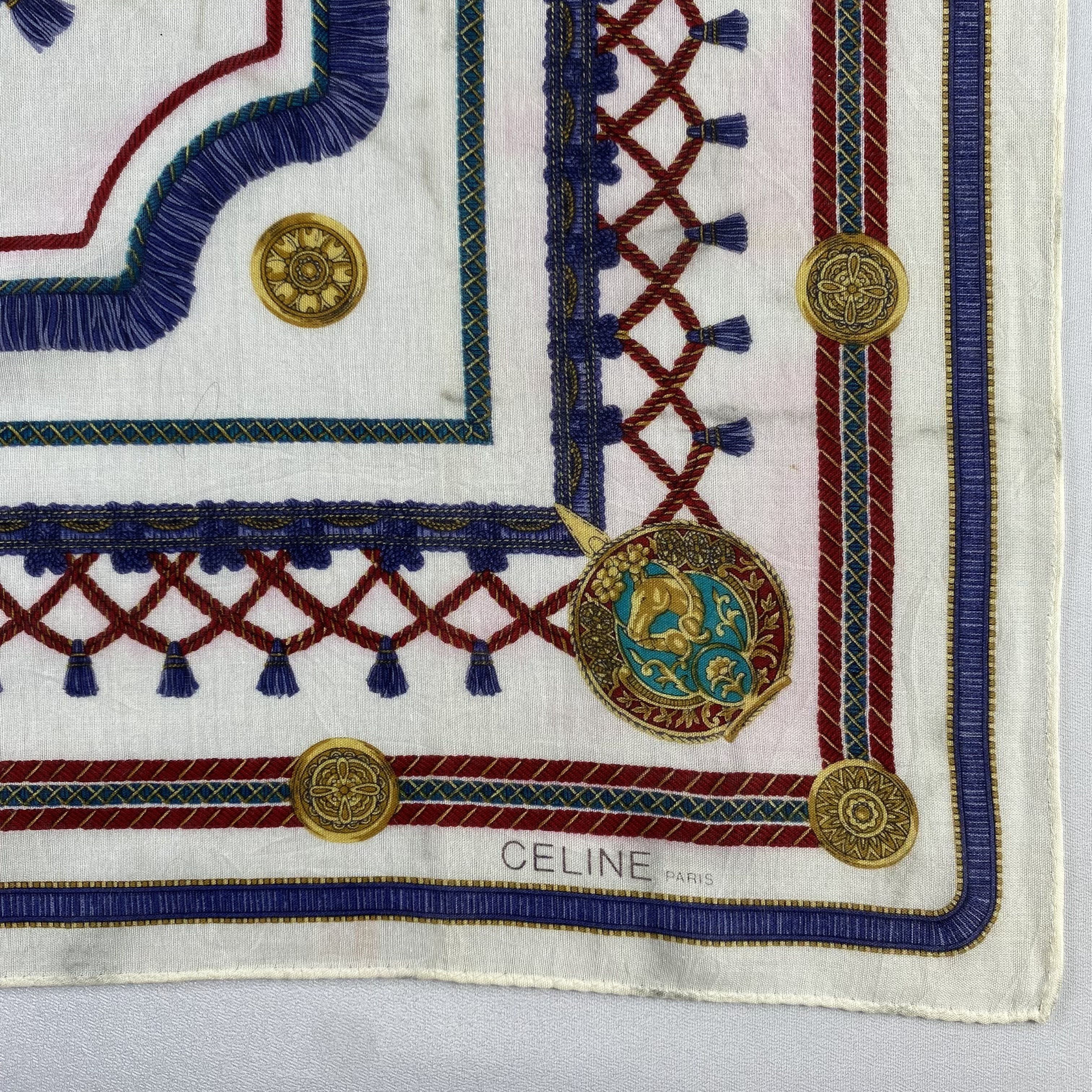 Celine × Vintage Celine Handkerchief / Neckerchief / Bandana-P1104 Size ONE SIZE - 3 Thumbnail
