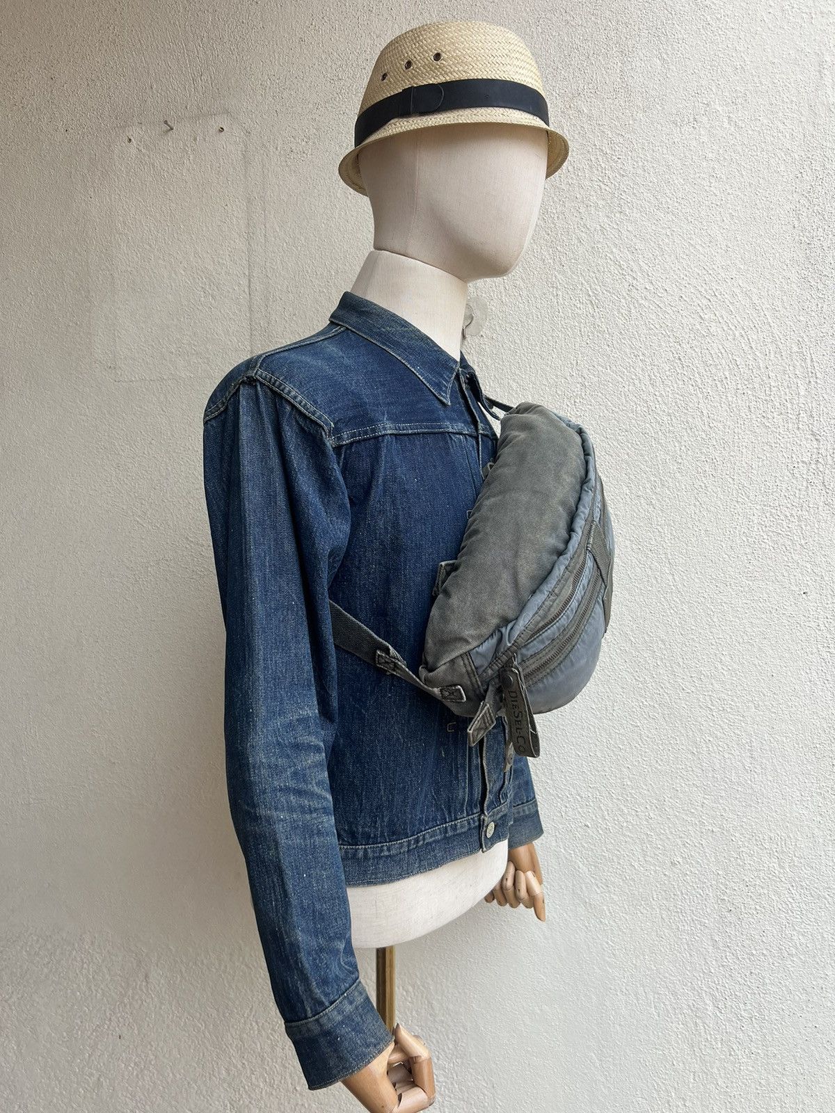 Diesel Vintage Diesel Only The Brave Fade Waxed Distress Bag Size ONE SIZE - 5 Thumbnail