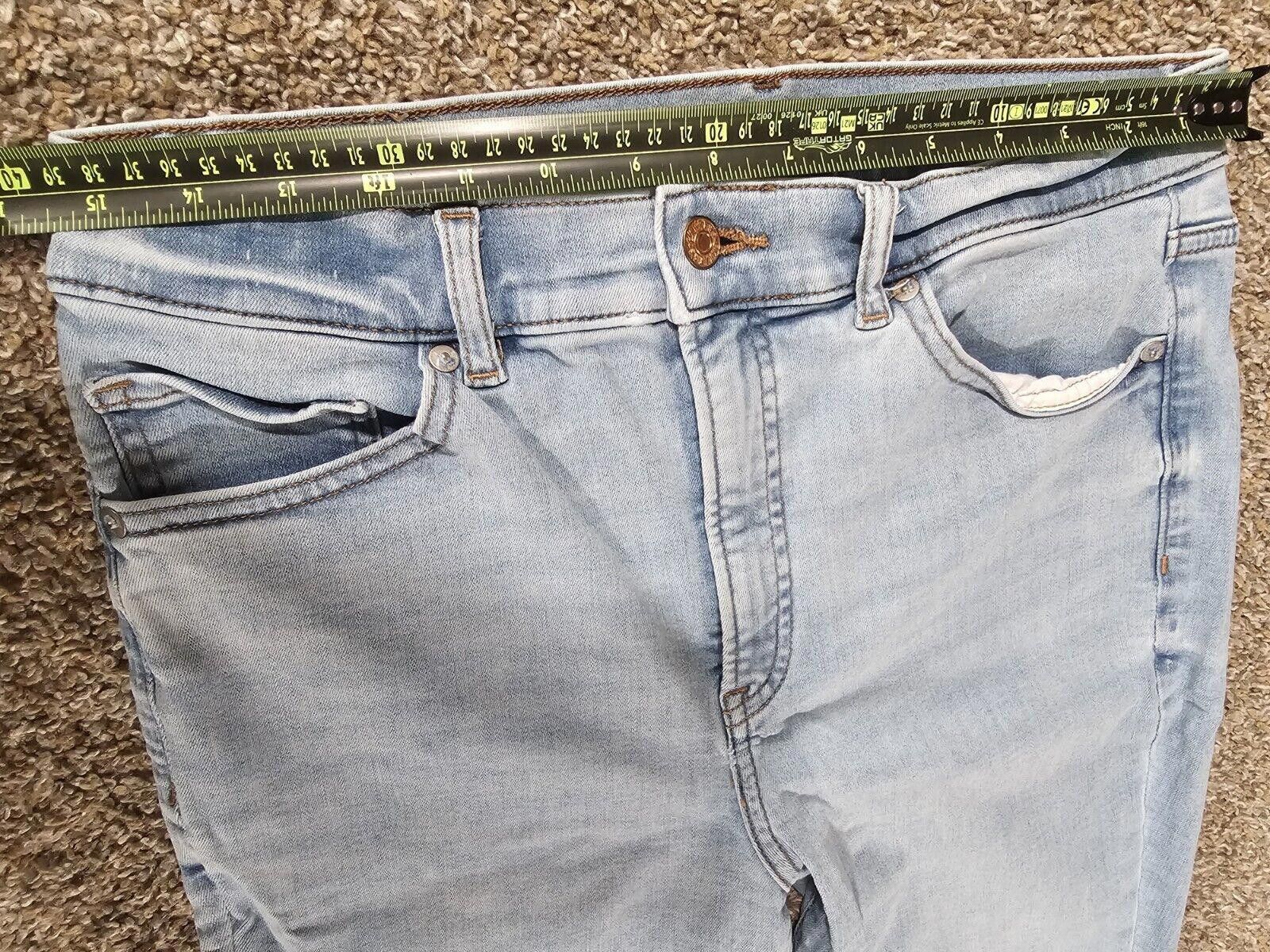 Express Womens Express High Rise Stretch Skinny Jeans Size 12R Size 34" / US 12 / IT 48 - 2 Thumbnail
