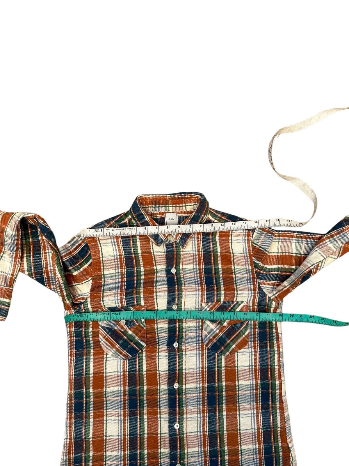 Flannel SEA Made in Japan Double Pocket Gusset Flannel Shirt Size US S / EU 44-46 / 1 - 3 Thumbnail