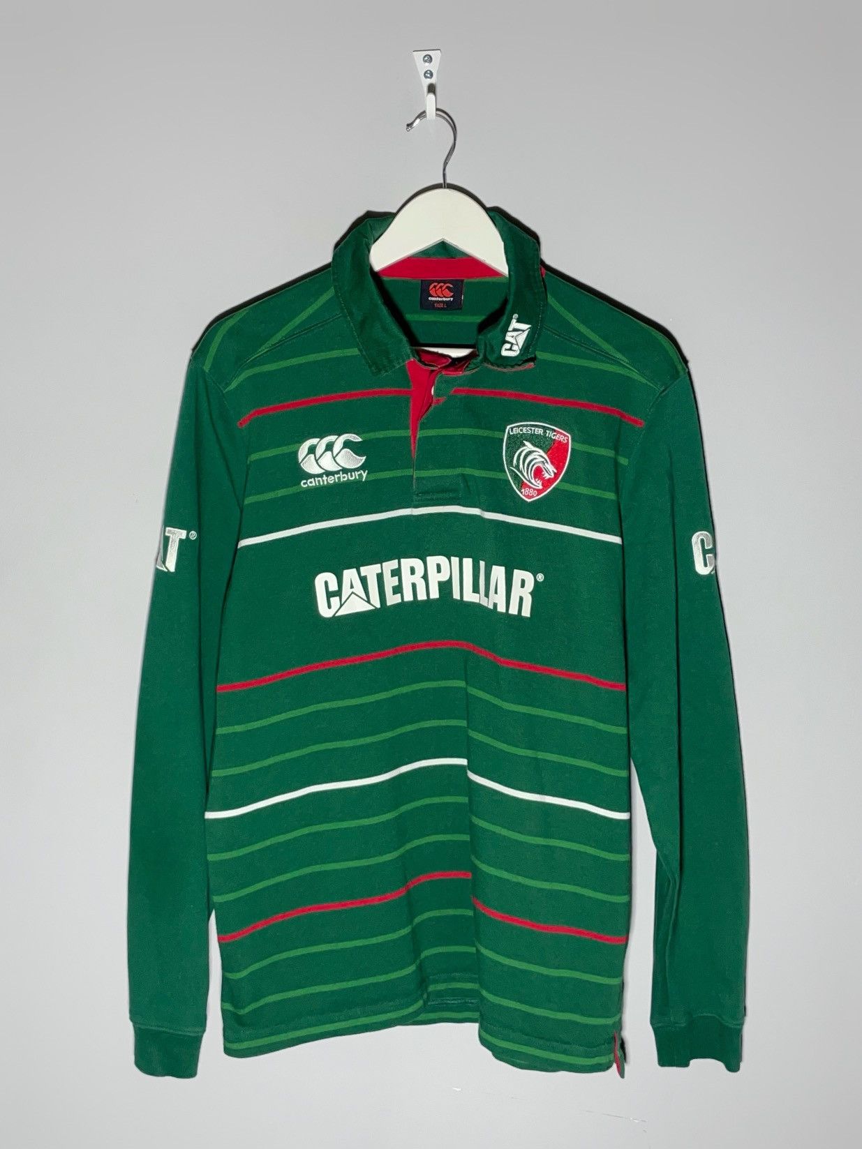 Canterbury of New Zealand Leicester Tigers Canterbury Rugby Y2K Long Sleeve Size US L / EU 52-54 / 3 - 1 Thumbnail