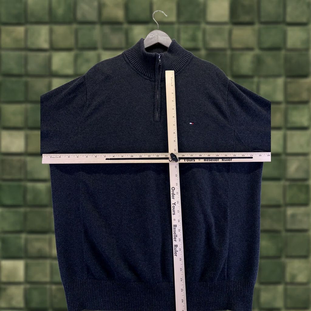 Tommy Hilfiger Tommy Hilfiger Gray 1/4 Zip Knit Sweater Mens XL-6632 Pullover Size US XXL / EU 58 / 5 - 1 Thumbnail