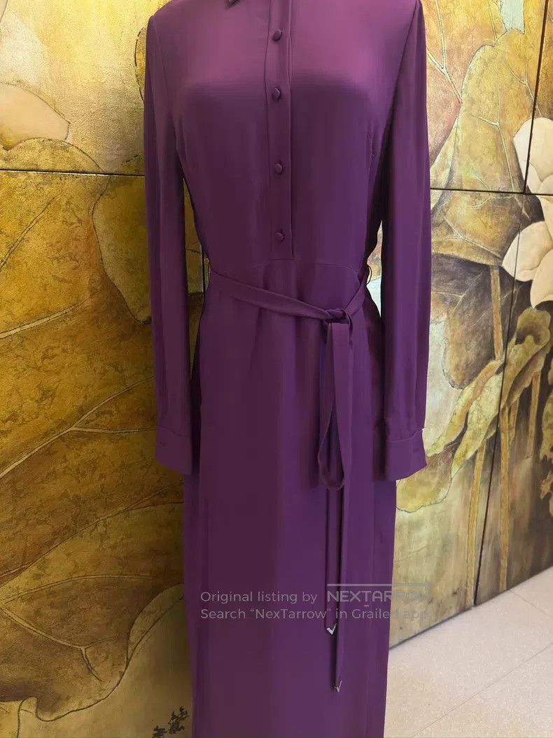 Valentino Valentino Purple long-sleeved dress Size M / US 6-8 / IT 42-44 - 3 Thumbnail