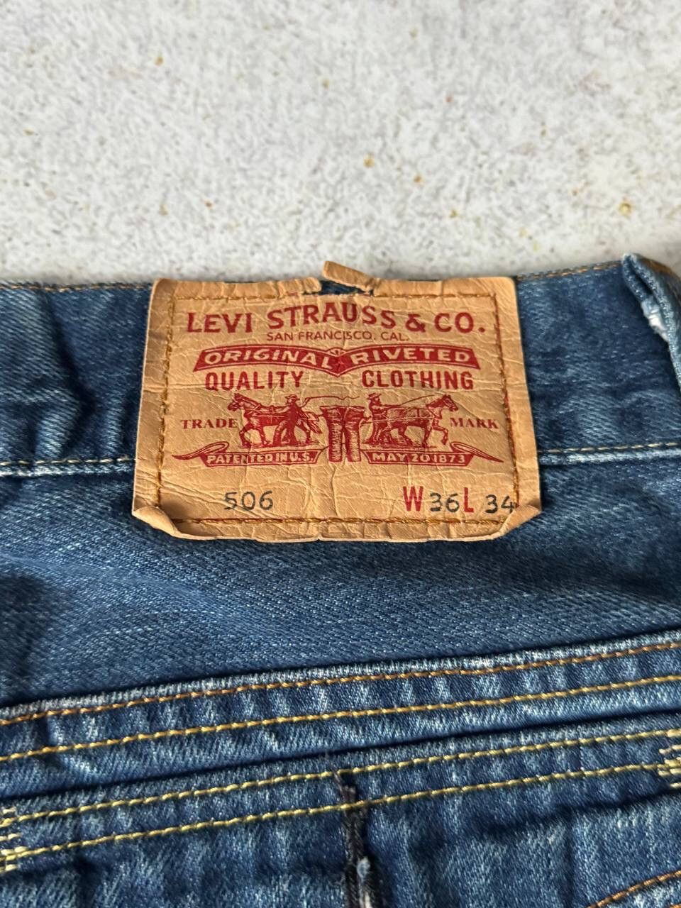 Levi's × Levi's Vintage Clothing × Vintage Vintage Levi’s 506 Denim Pants Y2K Rare Item Size W36 L34 Size US 34 / EU 50 - 3 Thumbnail