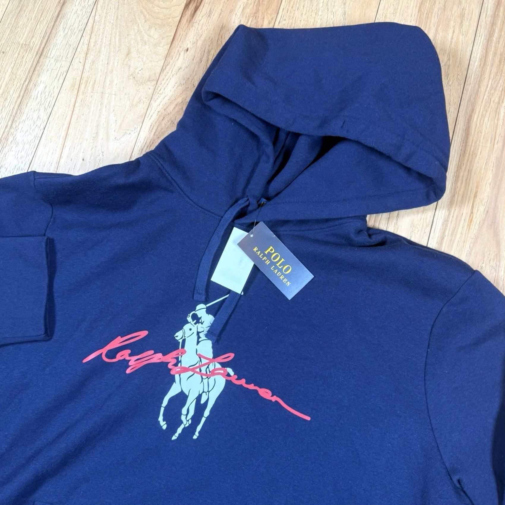 Polo Ralph Lauren Polo Ralph Lauren Hoodie XL Mens Blue Big Pony Spell Out New With Tags Size US XL / EU 56 / 4 - 2 Thumbnail