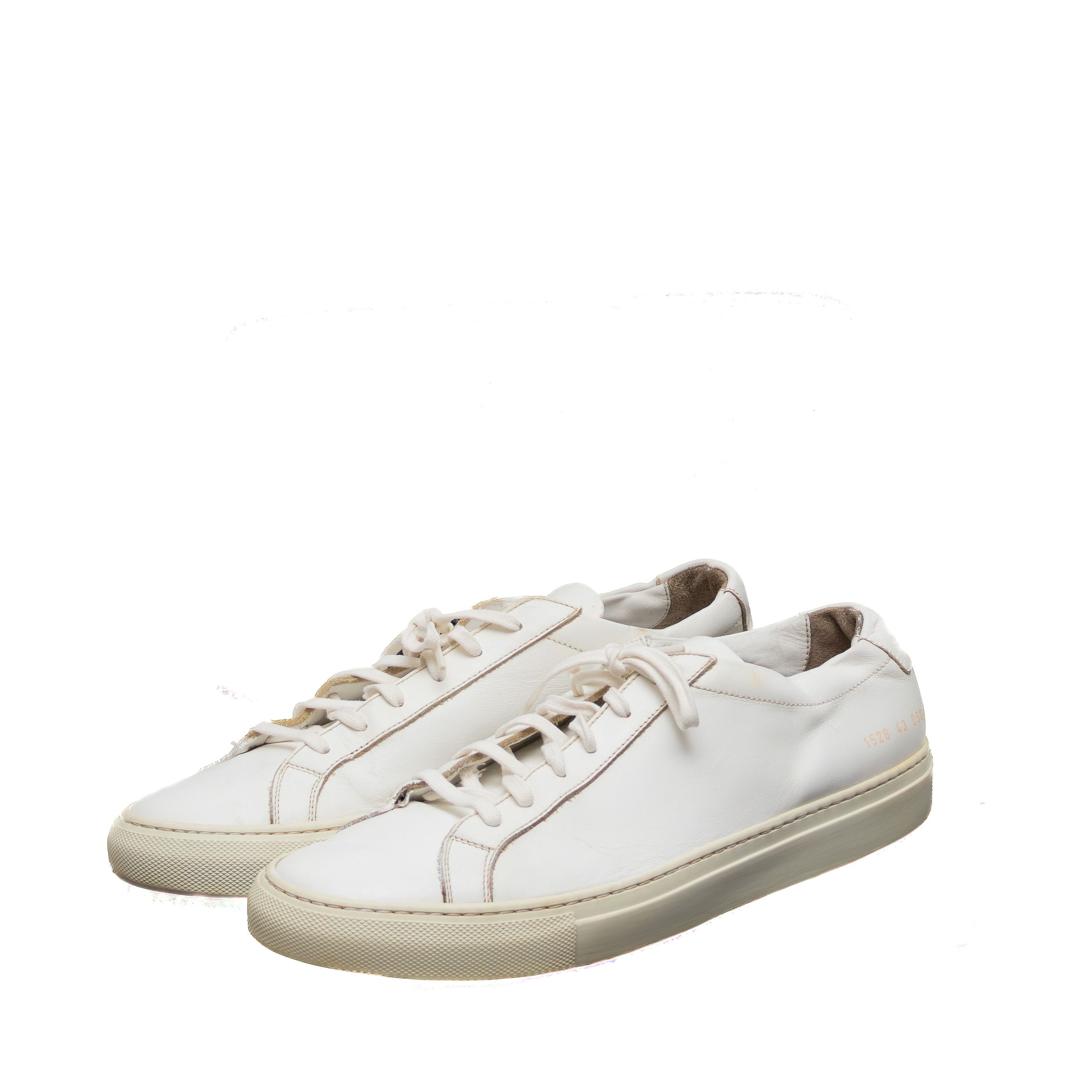 Common Projects Common Projects Low White Leather Sneakers EU 43 / US 10 Size US 10 / EU 43 - 1 Thumbnail