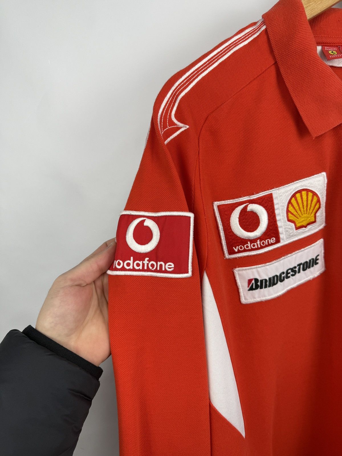 Ferrari × Puma 🇮🇹 Vintage 00s Puma Ferrari Vodafone Bridgestone Schumacher Size US XXL / EU 58 / 5 - 5 Thumbnail