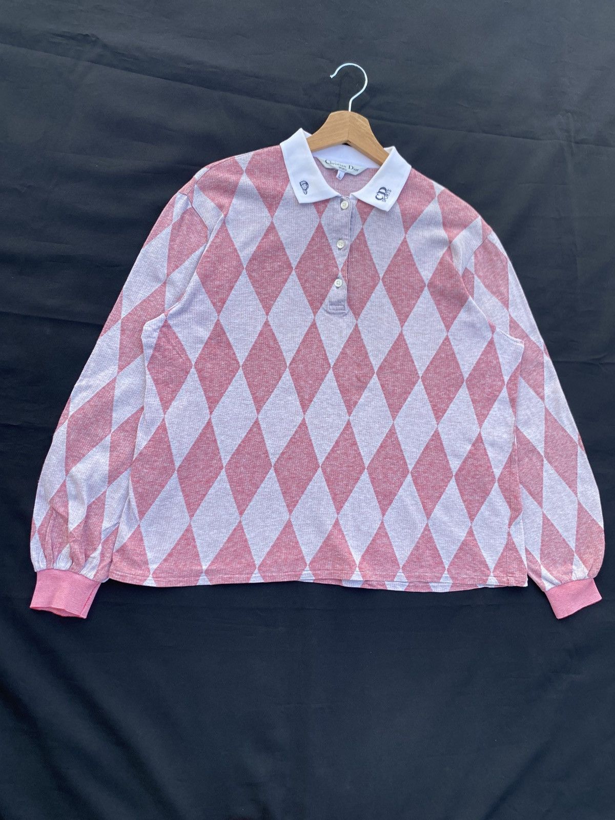 Christian Dior Monsieur Vintage Christian Dior Polo Sports Checked Longsleeve Shirt Size US M / EU 48-50 / 2 - 3 Thumbnail