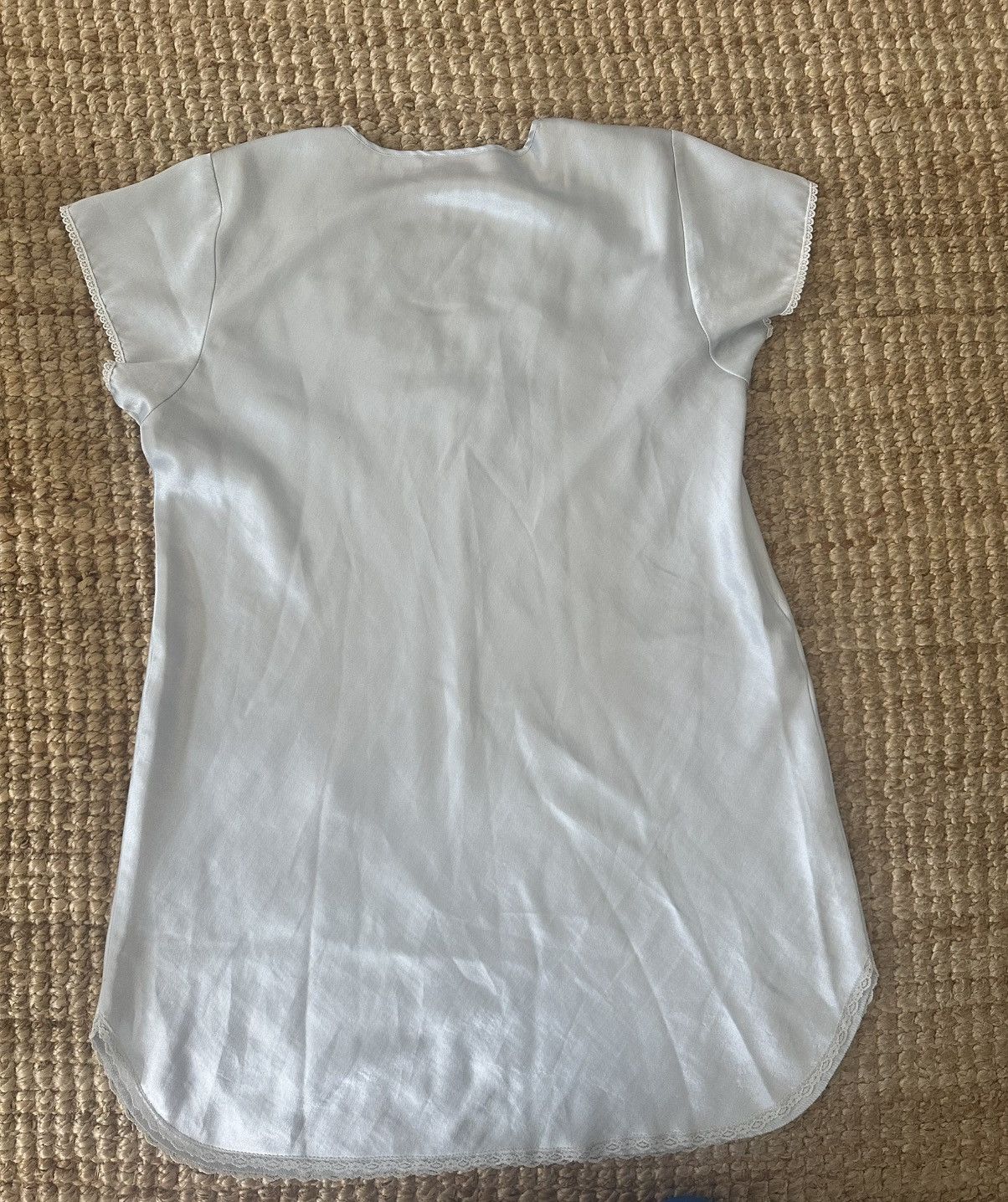 Oscar De La Renta Vintage 80s 90s OSCAR de la RENTA pale blue sleep dress Size S / US 4 / IT 40 - 5 Thumbnail