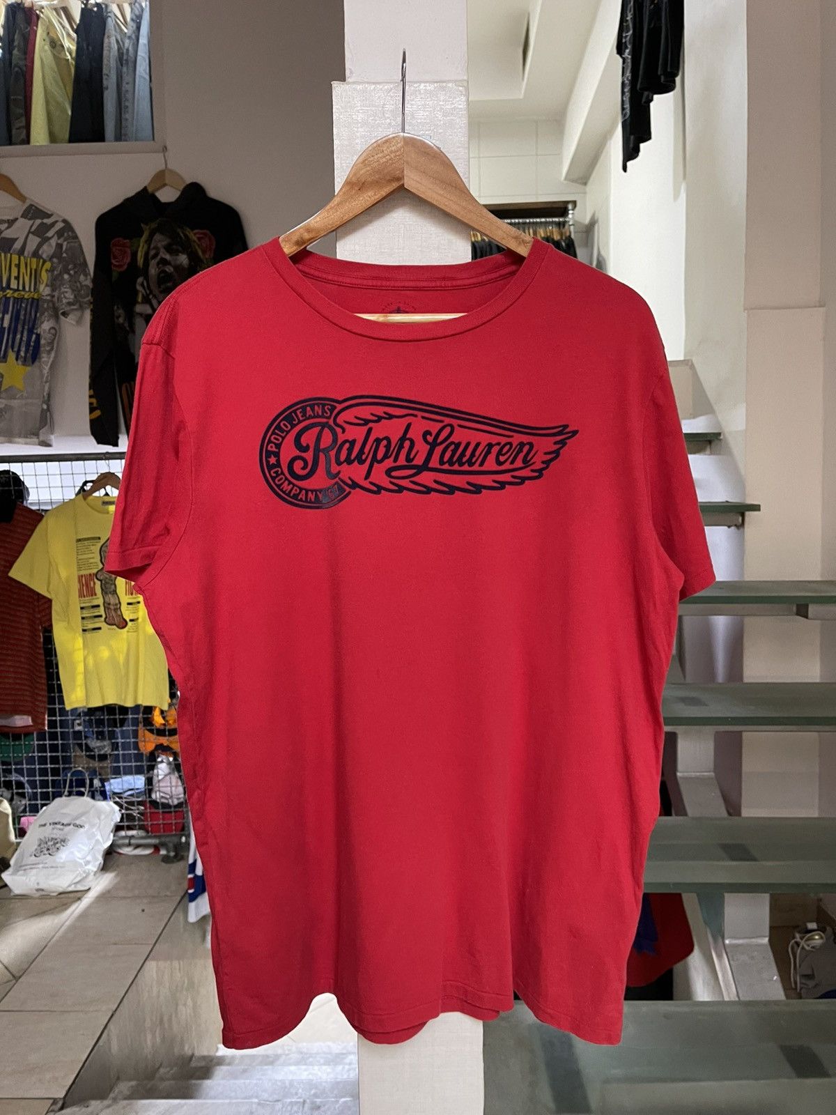 Polo Ralph Lauren × Vintage Polo Ralph Lauren Wing t shirt Size US L / EU 52-54 / 3 - 1 Thumbnail