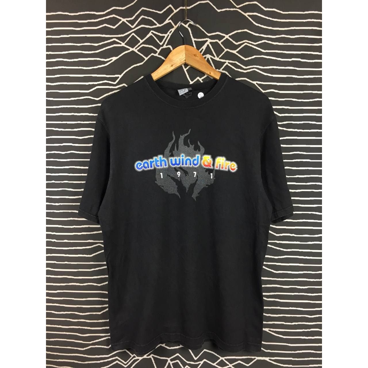 Band Tees × Hanes × Vintage Vtg Earth, Wind & Fire 1971 Blues Rock Band Tee Size US L / EU 52-54 / 3 - 1 Thumbnail