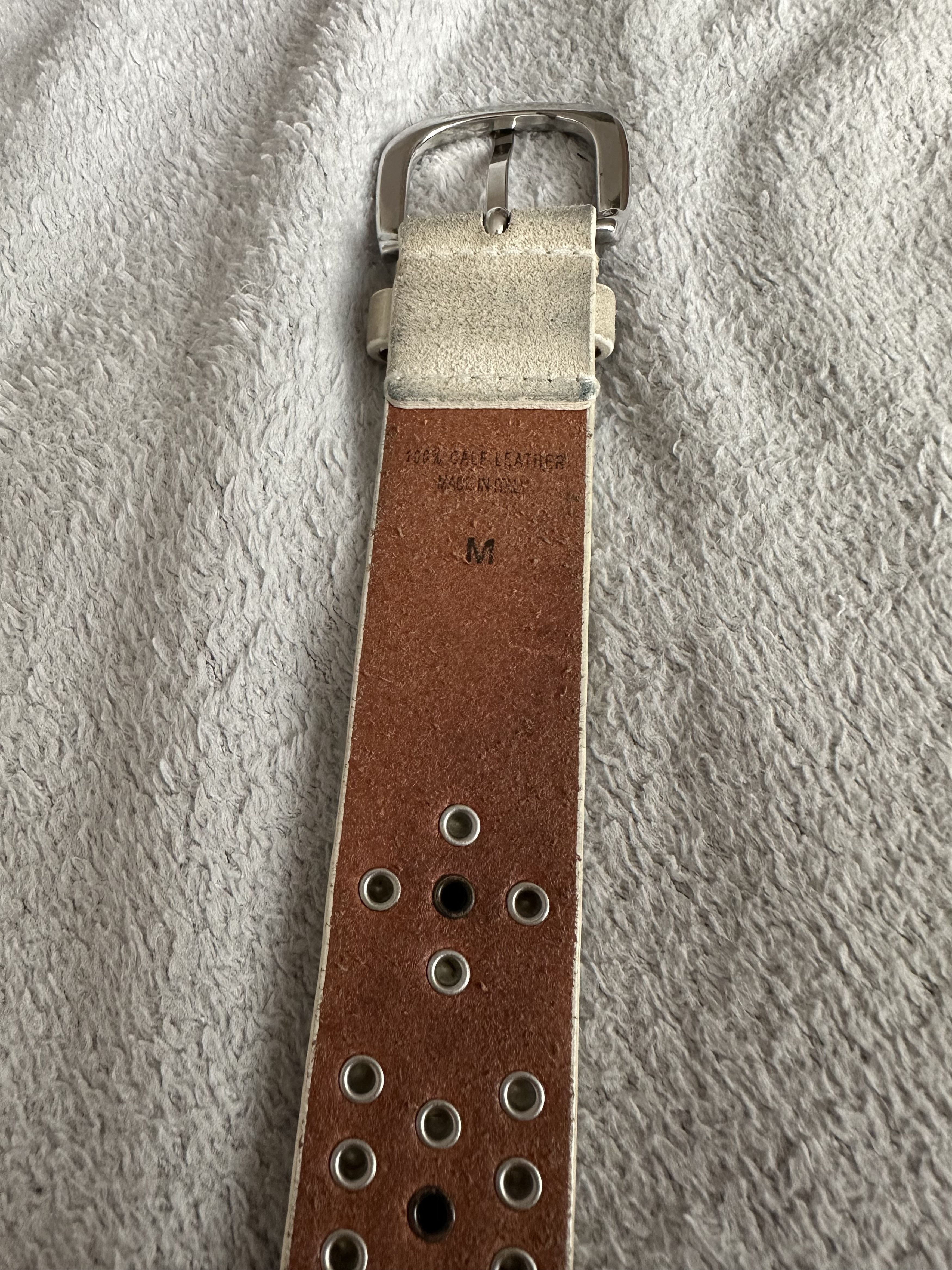 Isabel Marant Isabel Marant Off White Studded Calf Leather Belt Italy Size ONE SIZE - 6 Thumbnail