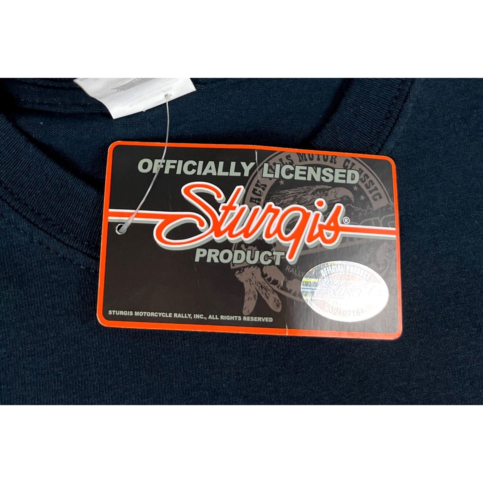 Gildan NWT 2016 Sturgis Black Hills Motorcycle Rally T-Shirt Double-Sided Sz M Mens Black Cotton Gildan Shirt Short Sleeve Crew Neck Vintage? Size US M / EU 48-50 / 2 - 7 Thumbnail