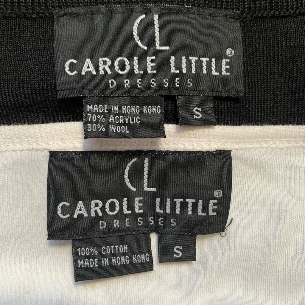 Vintage Vintage Carole Little Black Midi Jumper Dress White Long Sle Size S / US 4 / IT 40 - 8 Thumbnail