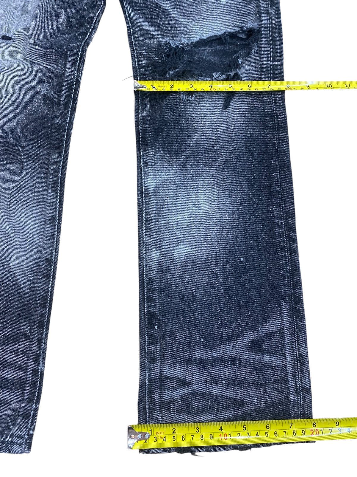 Japanese Brand Japanese Brand Whiskers Thunder Wash Style Ripped Jeans Size US 31 - 8 Thumbnail