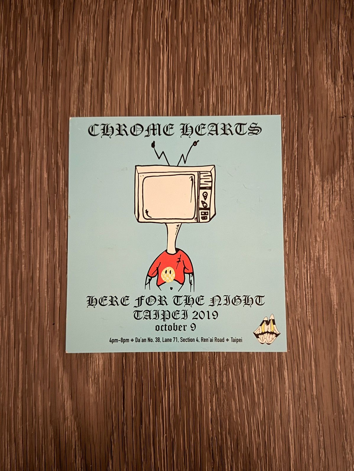 Chrome Hearts Chrome Hearts Matty Boy 2019 Taipei Invitation Card Art Size ONE SIZE - 1 Thumbnail