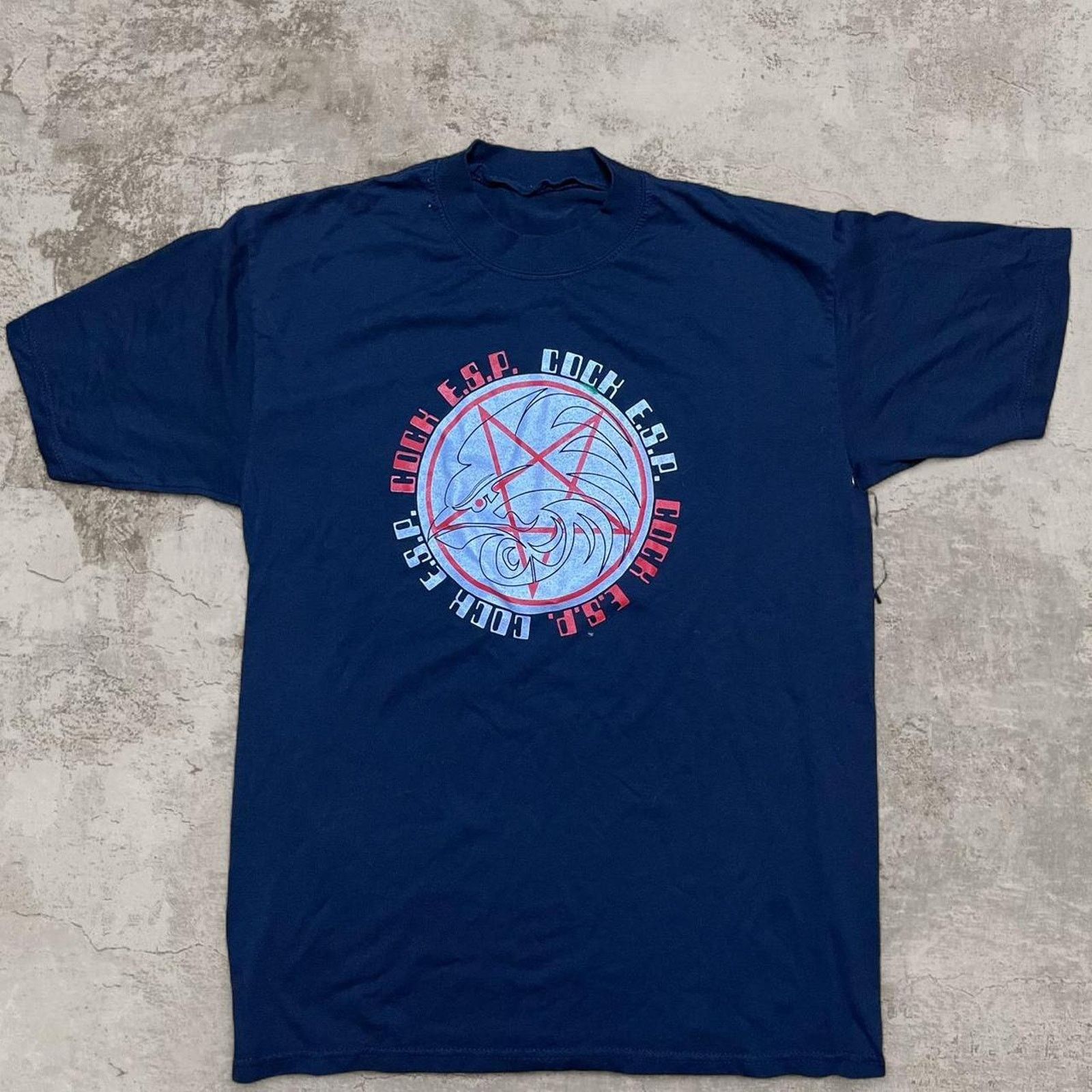 Other 90s Cock E.S.P. Heavy Metal Band T size L Size US L / EU 52-54 / 3 - 1 Thumbnail