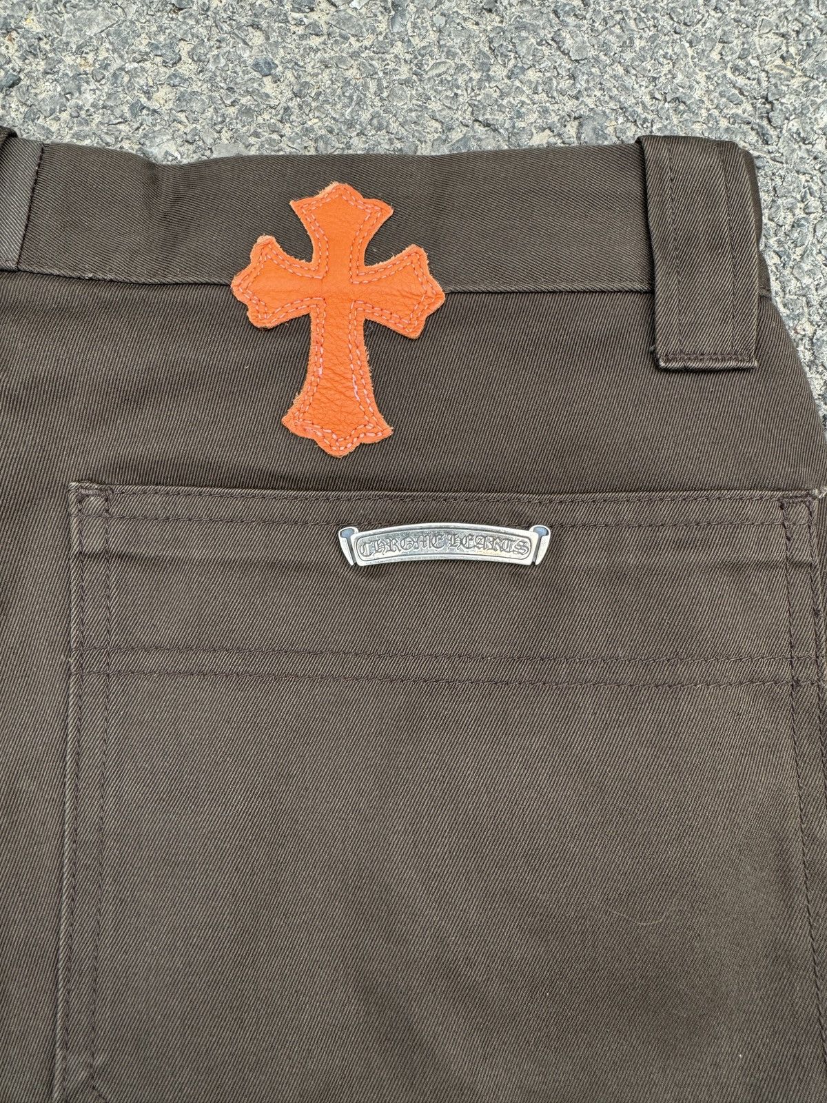 Chrome Hearts Chrome Hearts Double Knee Orange Cross Carpenter Pants Size US 34 / EU 50 - 11 Thumbnail