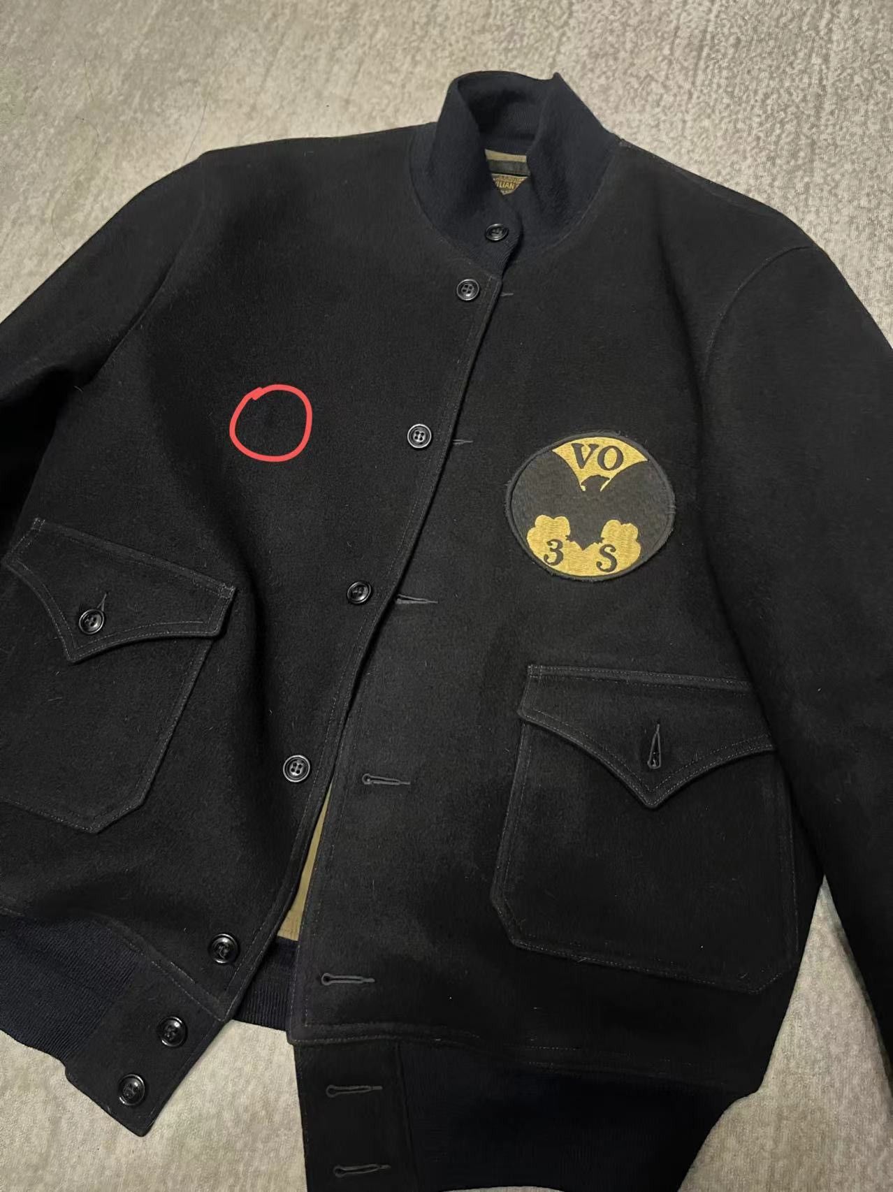 image of Vintage Jacket in Black, Men's (Size XS)