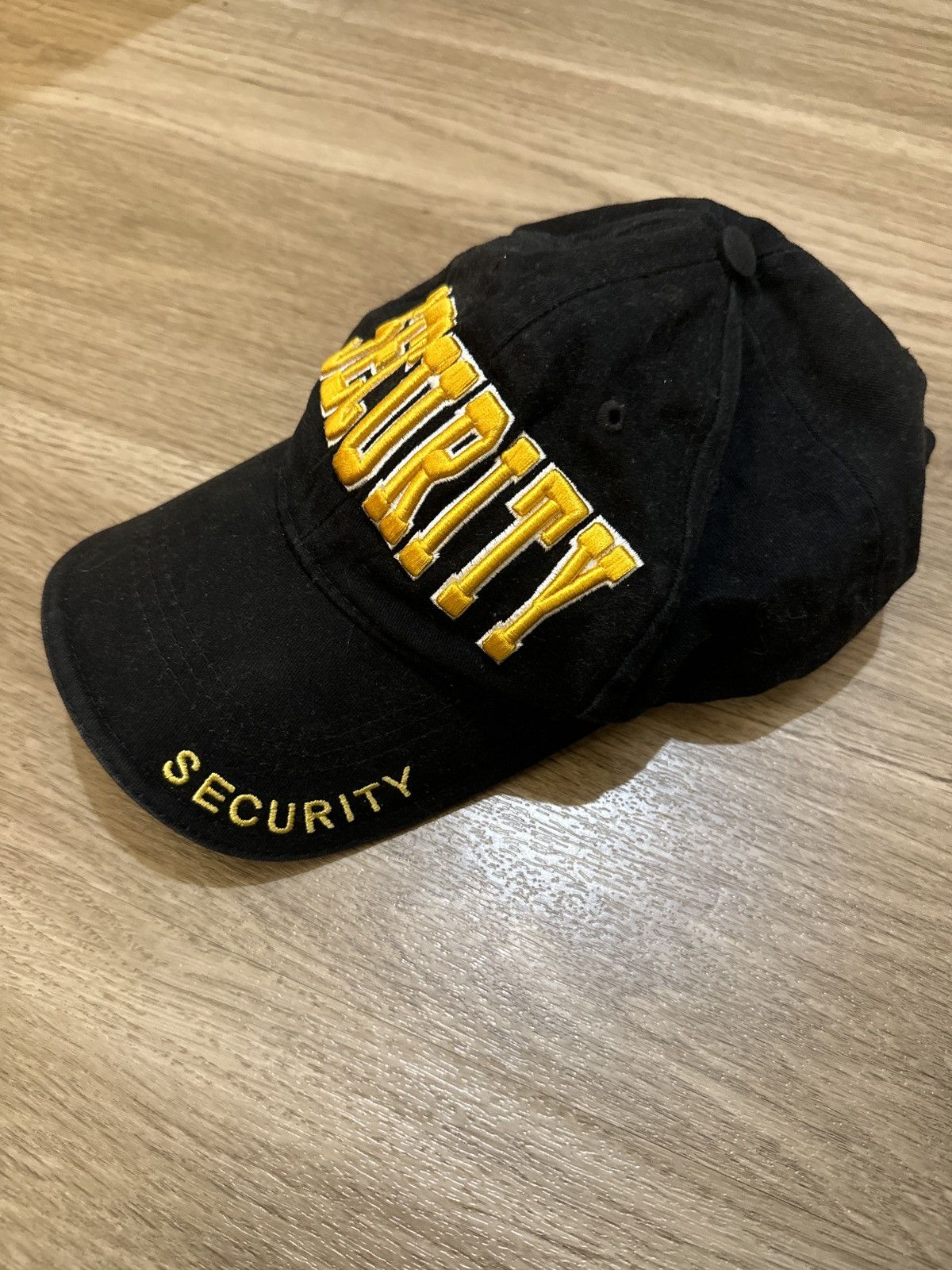 Vintage Black Security Hat Size ONE SIZE - 3 Thumbnail