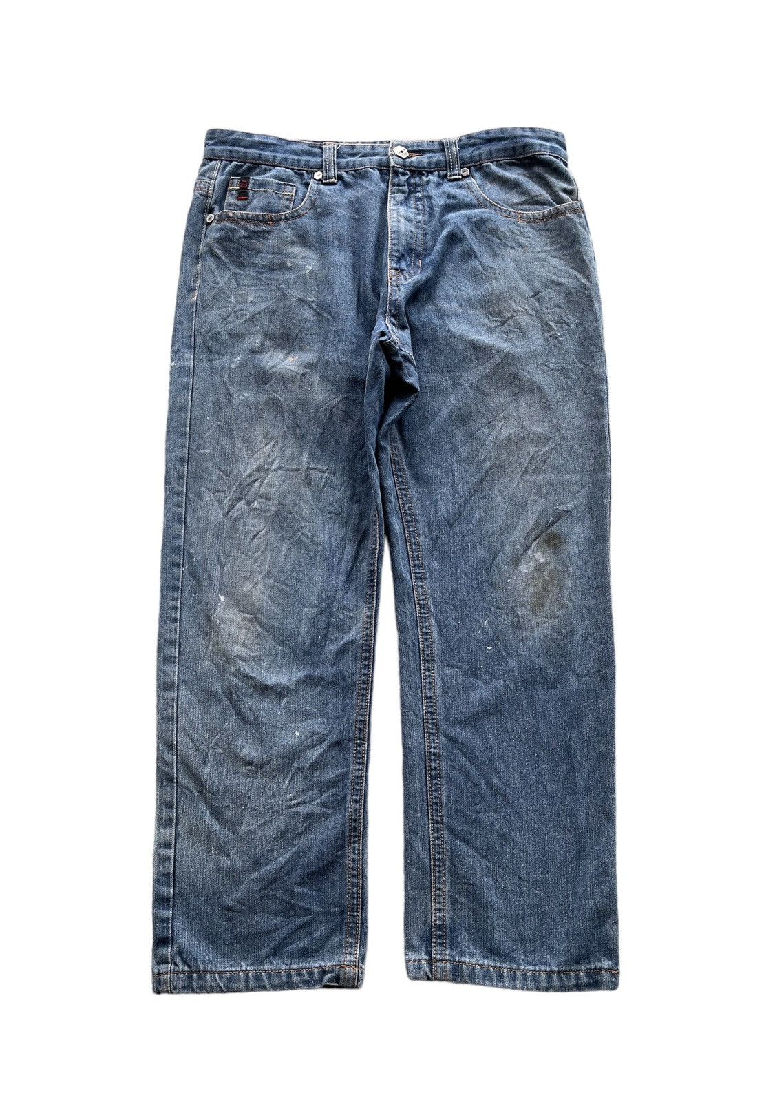 image of Jnco x Southpole Dirt Baggy Denim in Blue, Men's (Size 35)