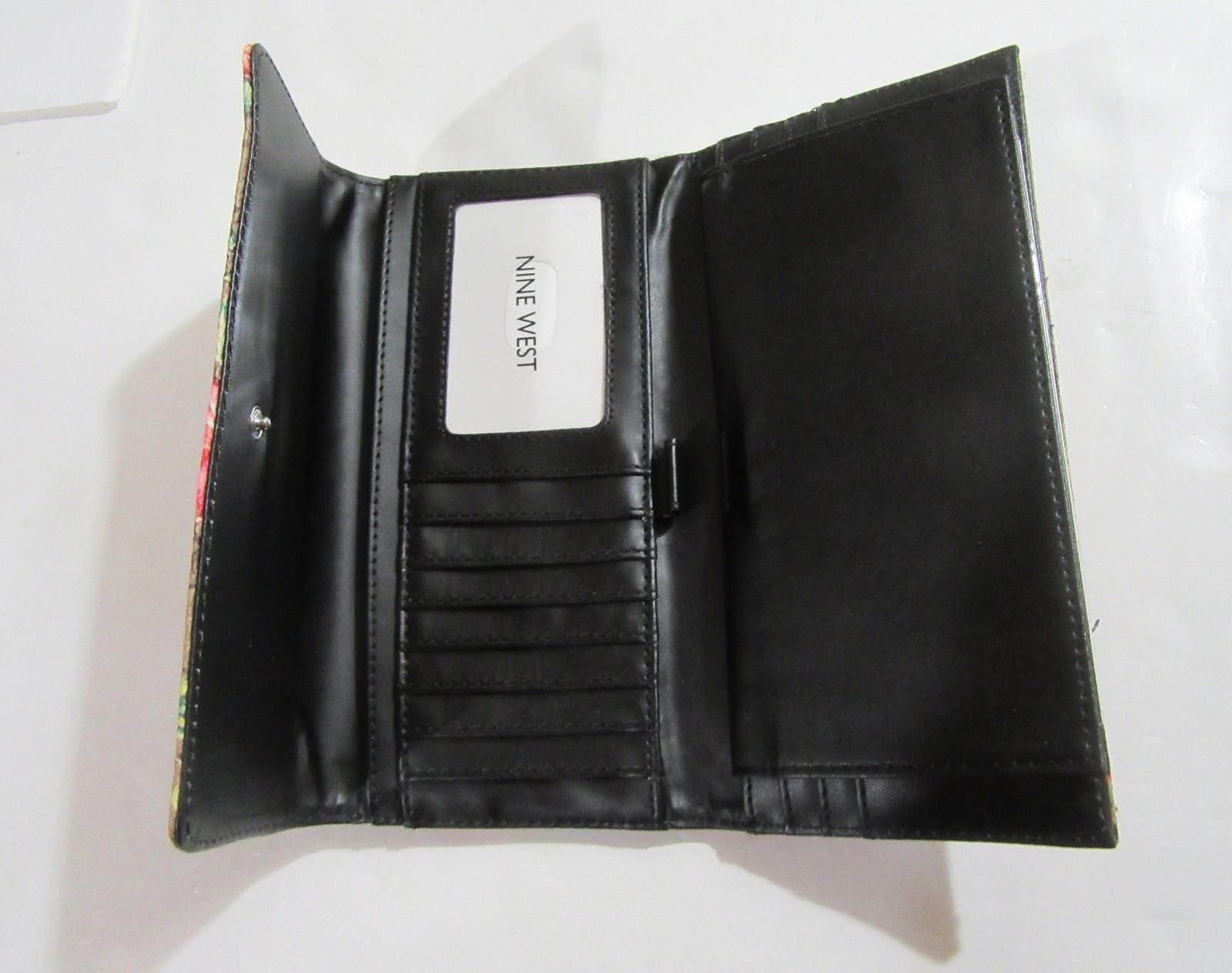 Nine West Nine West Trifold Checkbook Wallet Tan Floral NWOT Size ONE SIZE - 3 Thumbnail