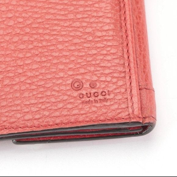 Gucci Charmy Red Leather Wallet