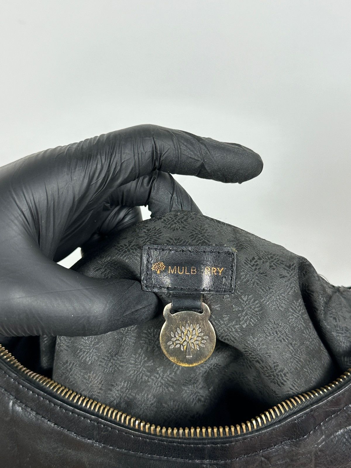 Mulberry Vintage Mulberry Black Leather Handbag Size ONE SIZE - 21 Thumbnail