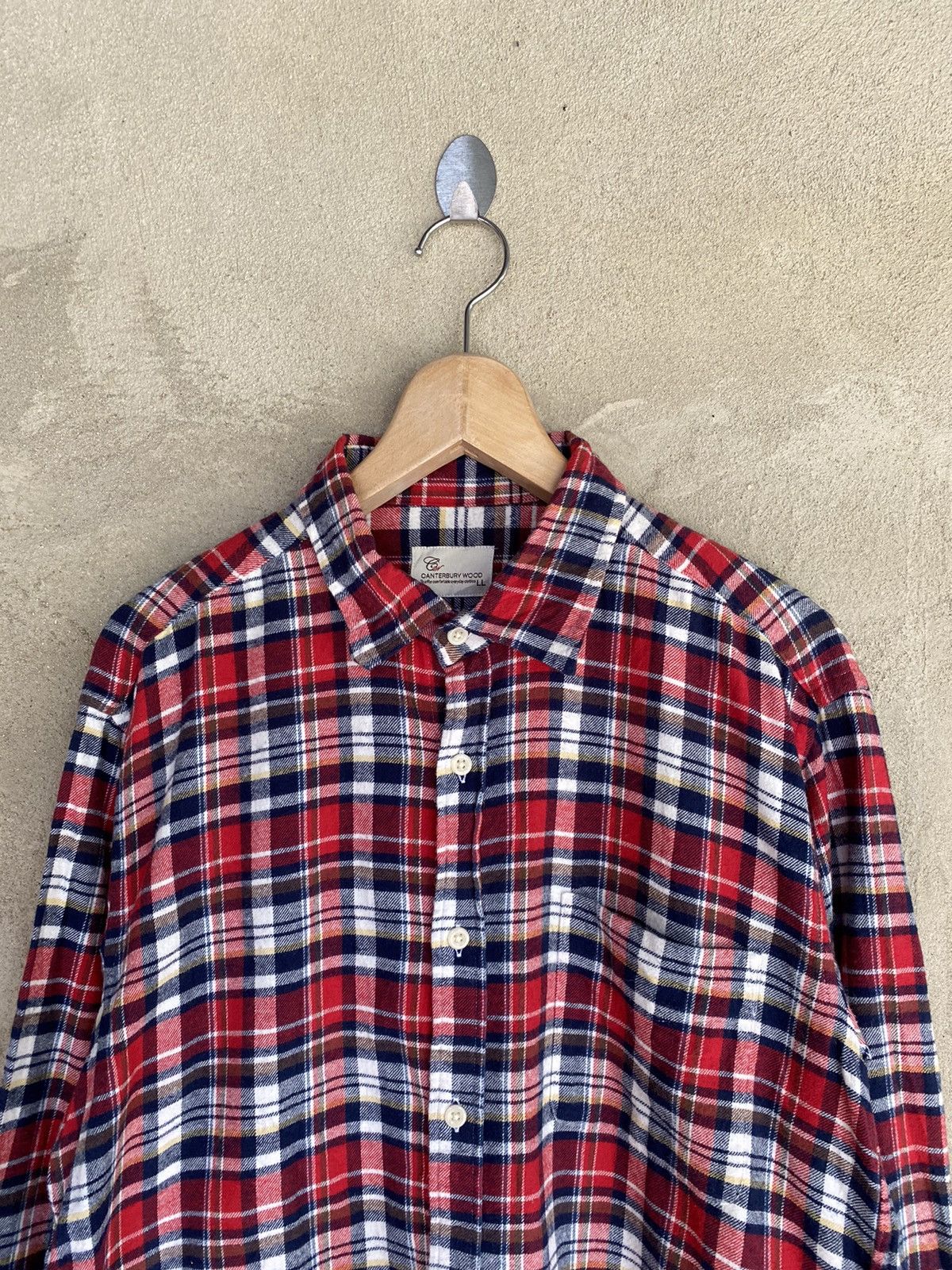 Canterbury of New Zealand Vintage Canterbury Wood Plaid Tartan Flannel Shirt Size US L / EU 52-54 / 3 - 3 Thumbnail
