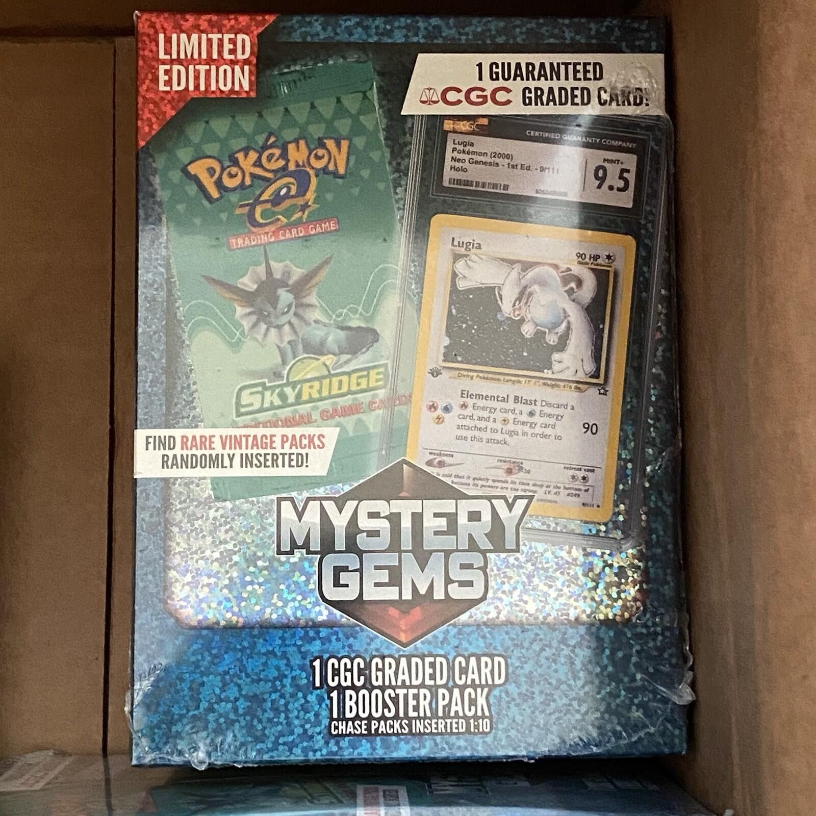 Other Pokémon Mystery Gems Box Sealed – 1 CGC Graded Card Size ONE SIZE - 1 Thumbnail
