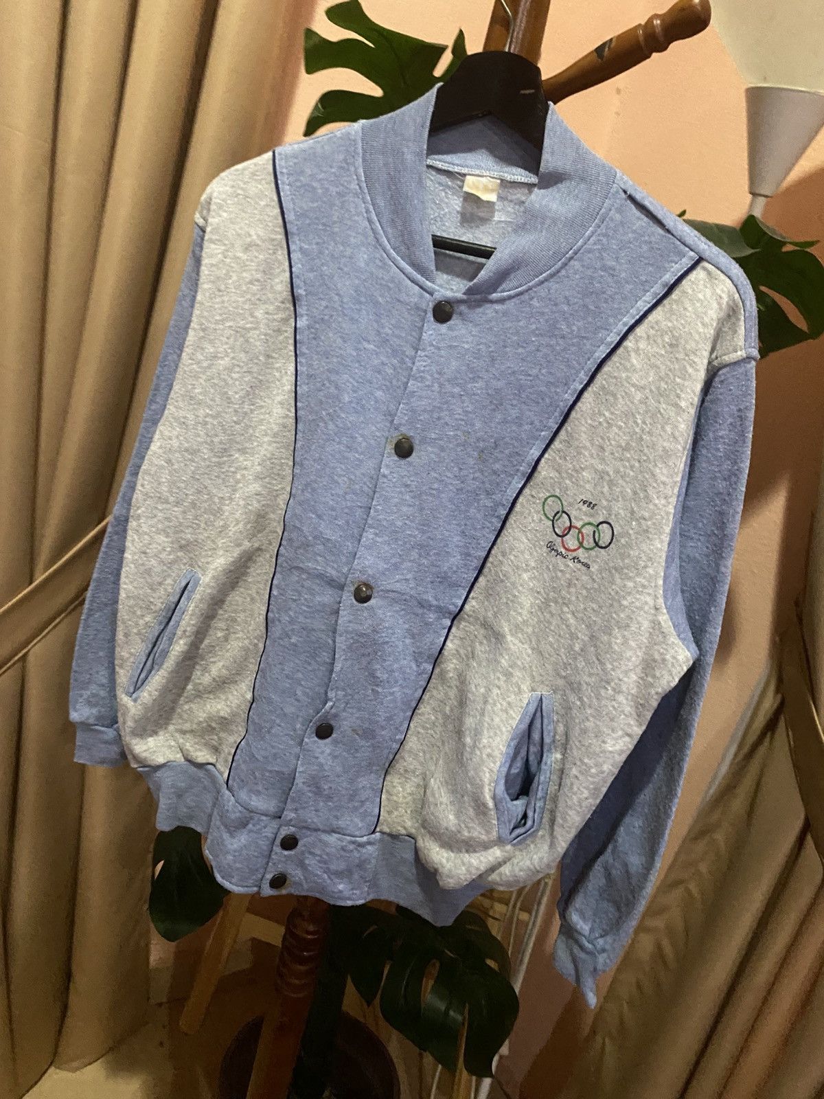Vintage Vintage 1988 Olympic Korea Snap Button Varsity Jacket Size US S / EU 44-46 / 1 - 2 Thumbnail