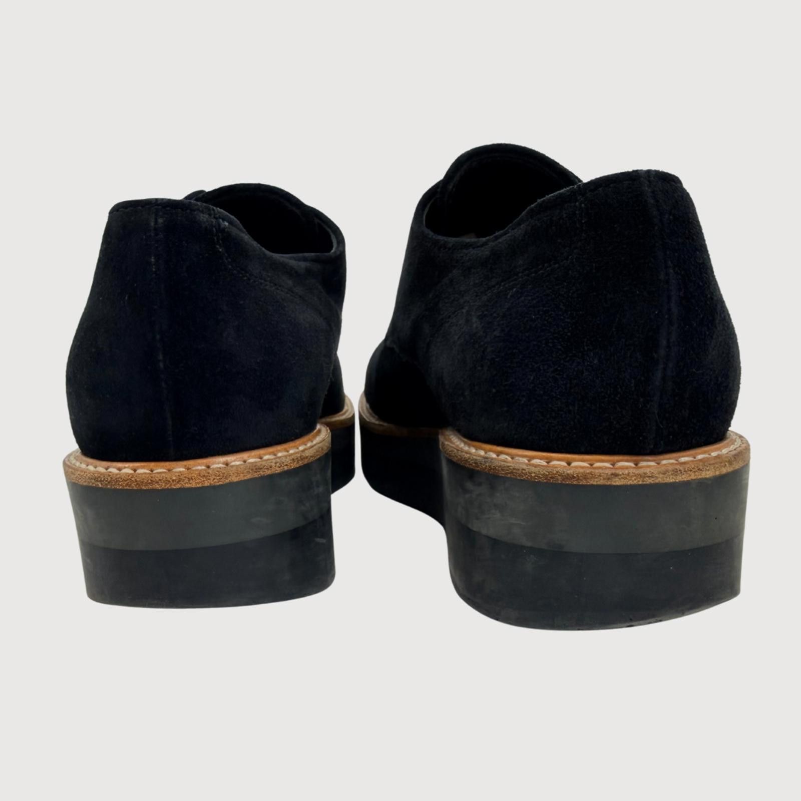 Vince Vince Davy Black Suede Platform Slip On Oxfords Size 8M EU38 Size US 8 / IT 38 - 7 Thumbnail