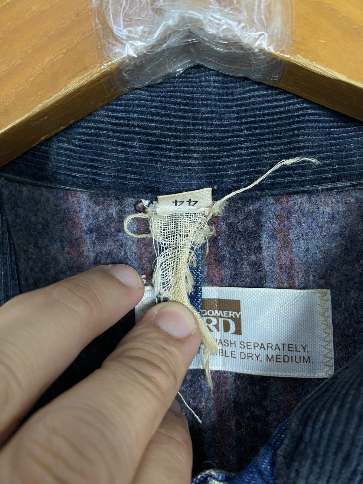 Original Montgomery Rare‼️ Vintage Montgomery Ward Chore Denim Jacket Size US M / EU 48-50 / 2 - 8 Thumbnail
