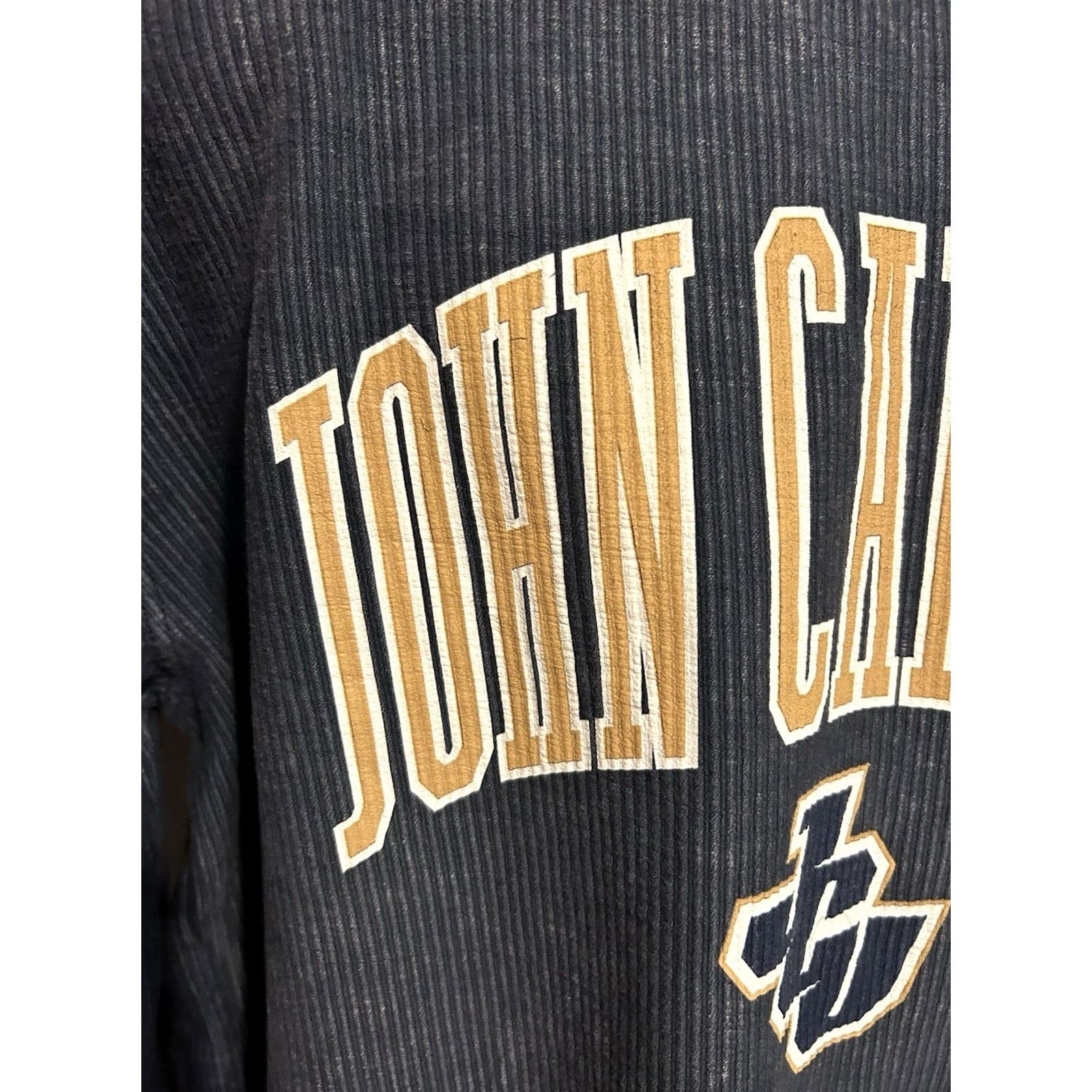 Vintage John Carroll University Pullover Ribbed Corduroy Sweatshirt Adult 2XL Navy Blue Size US XXL / EU 58 / 5 - 6 Thumbnail