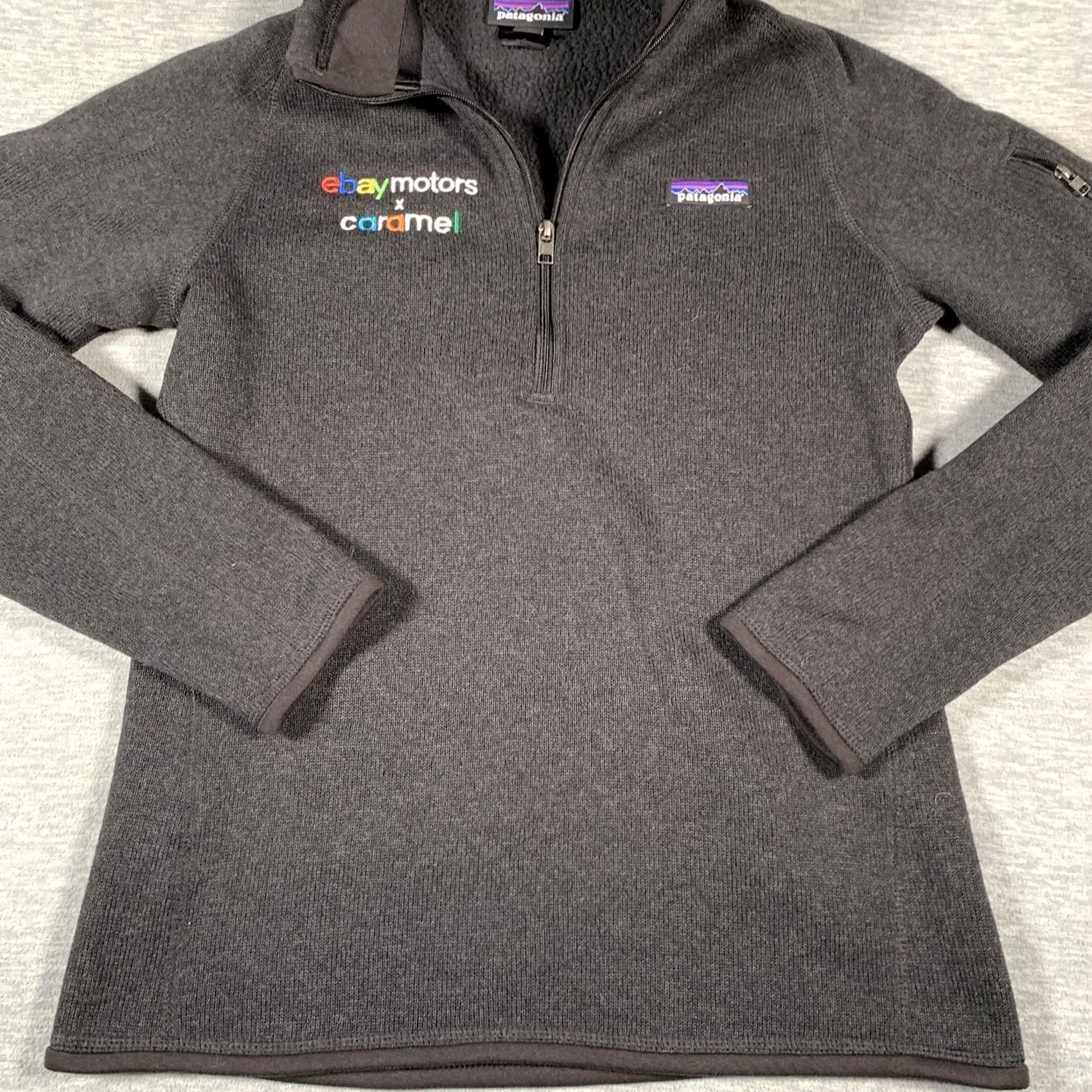 Patagonia Patagonia Pullover Womens Small Black Heather Better Sweater Quarter Zip Fleece Size S / US 4 / IT 40 - 3 Thumbnail