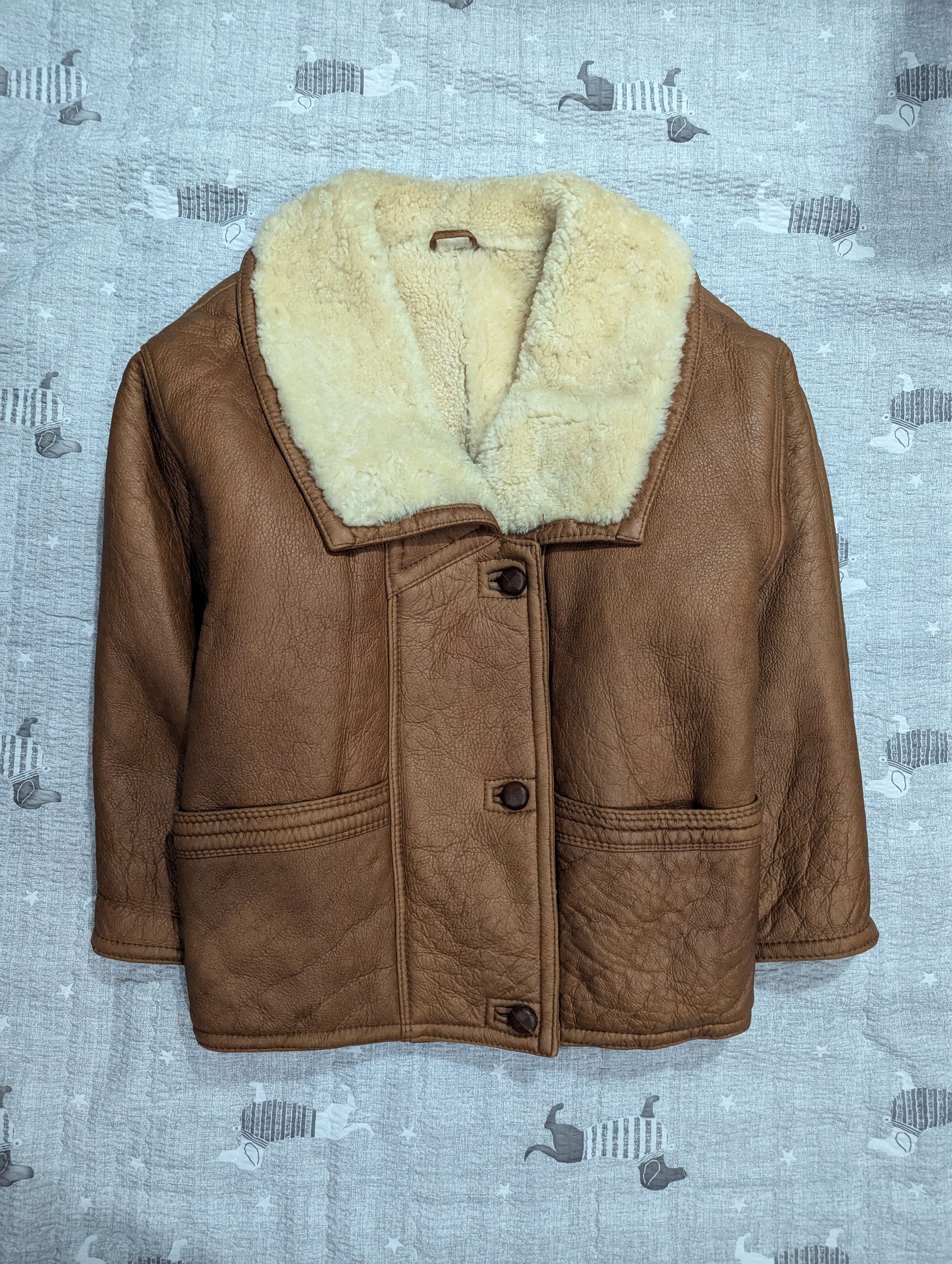 Vintage Vintage 80s 90s Sheep Shearling Jacket Size US M / EU 48-50 / 2 - 2 Thumbnail